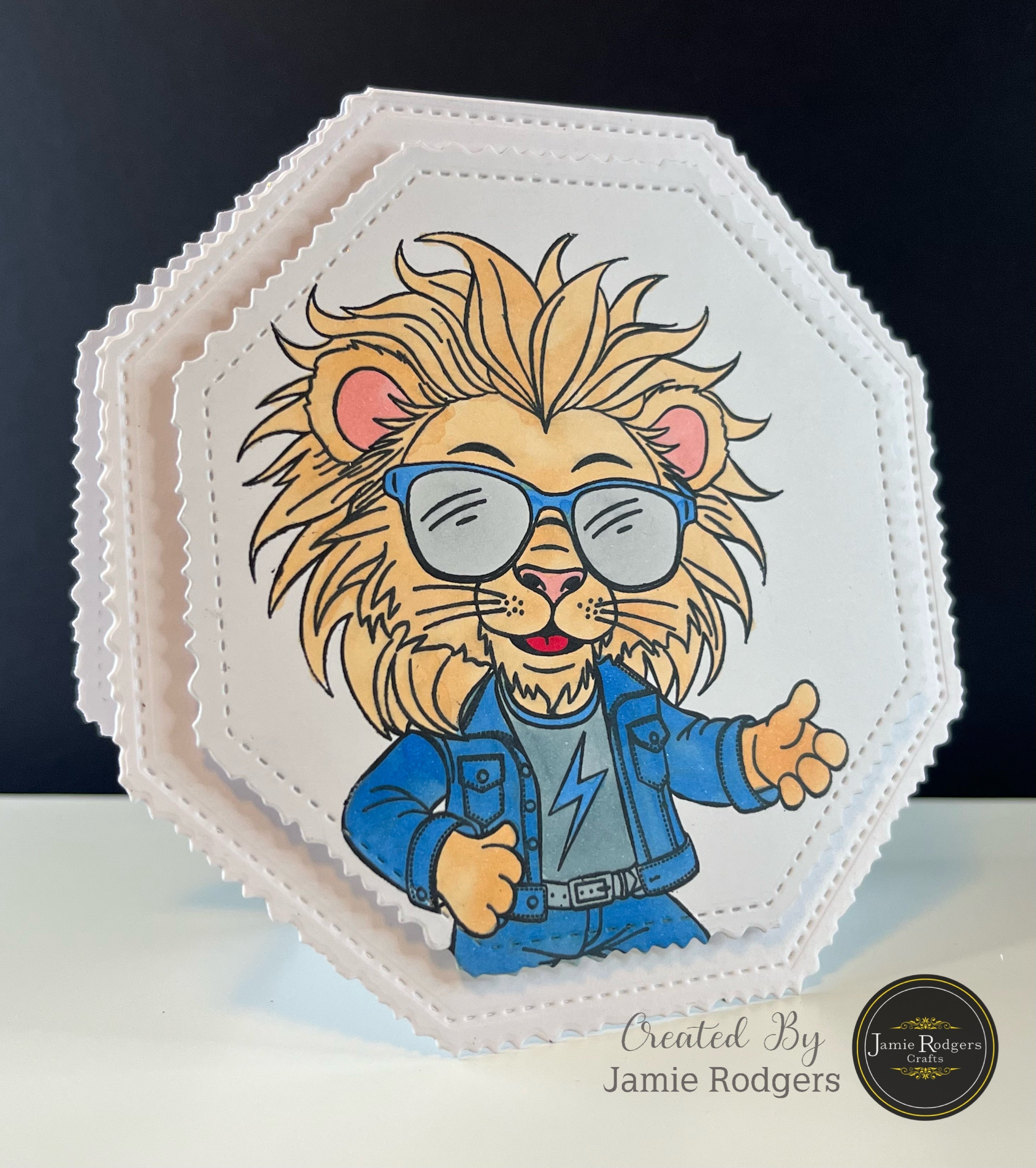 Jamie Rodgers Crafts Ralph the Rocker Die and Stamp Set