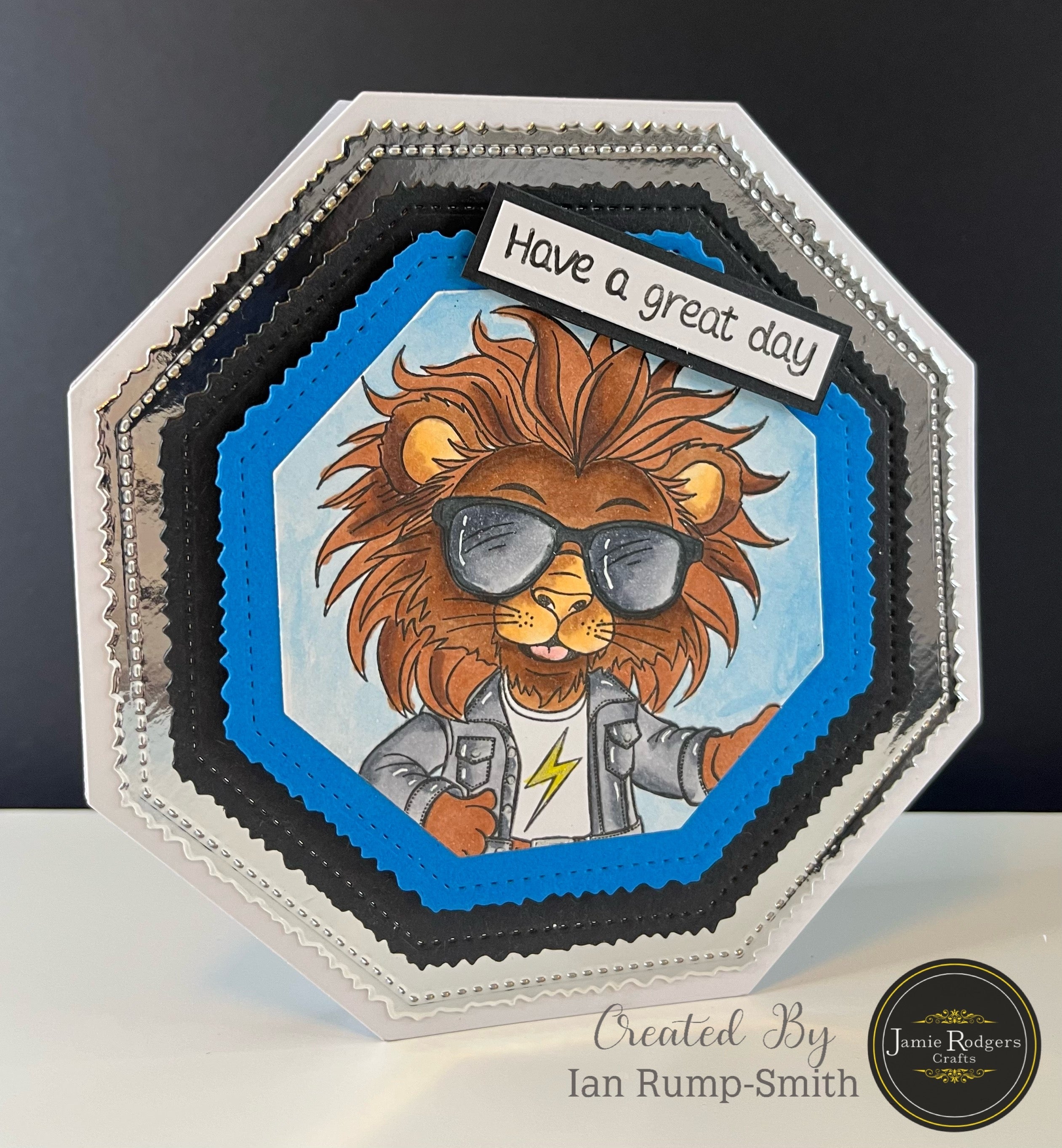 Jamie Rodgers Crafts Ralph the Rocker Die and Stamp Set