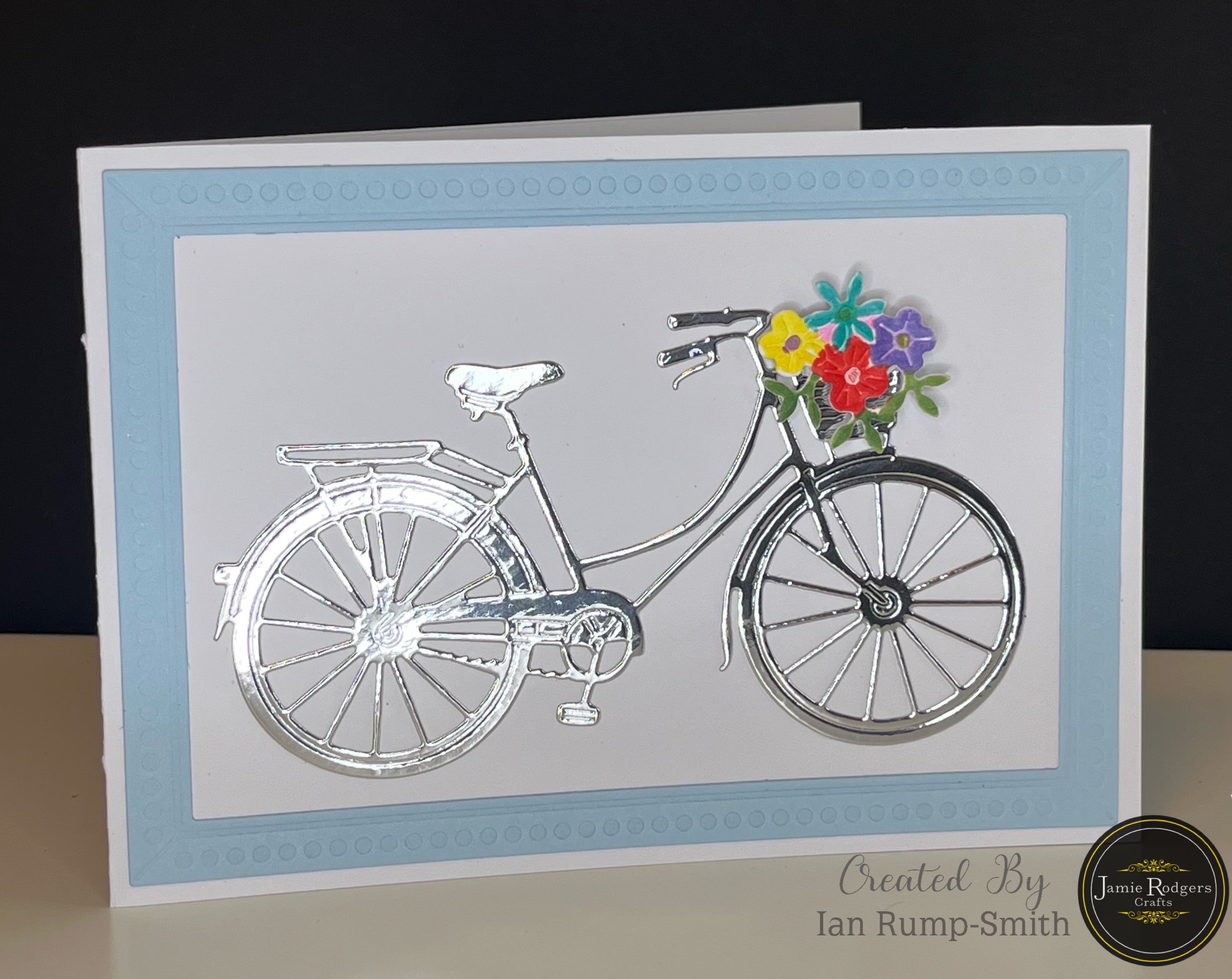 Jamie Rodgers Crafts Floral Bicycle Die Set