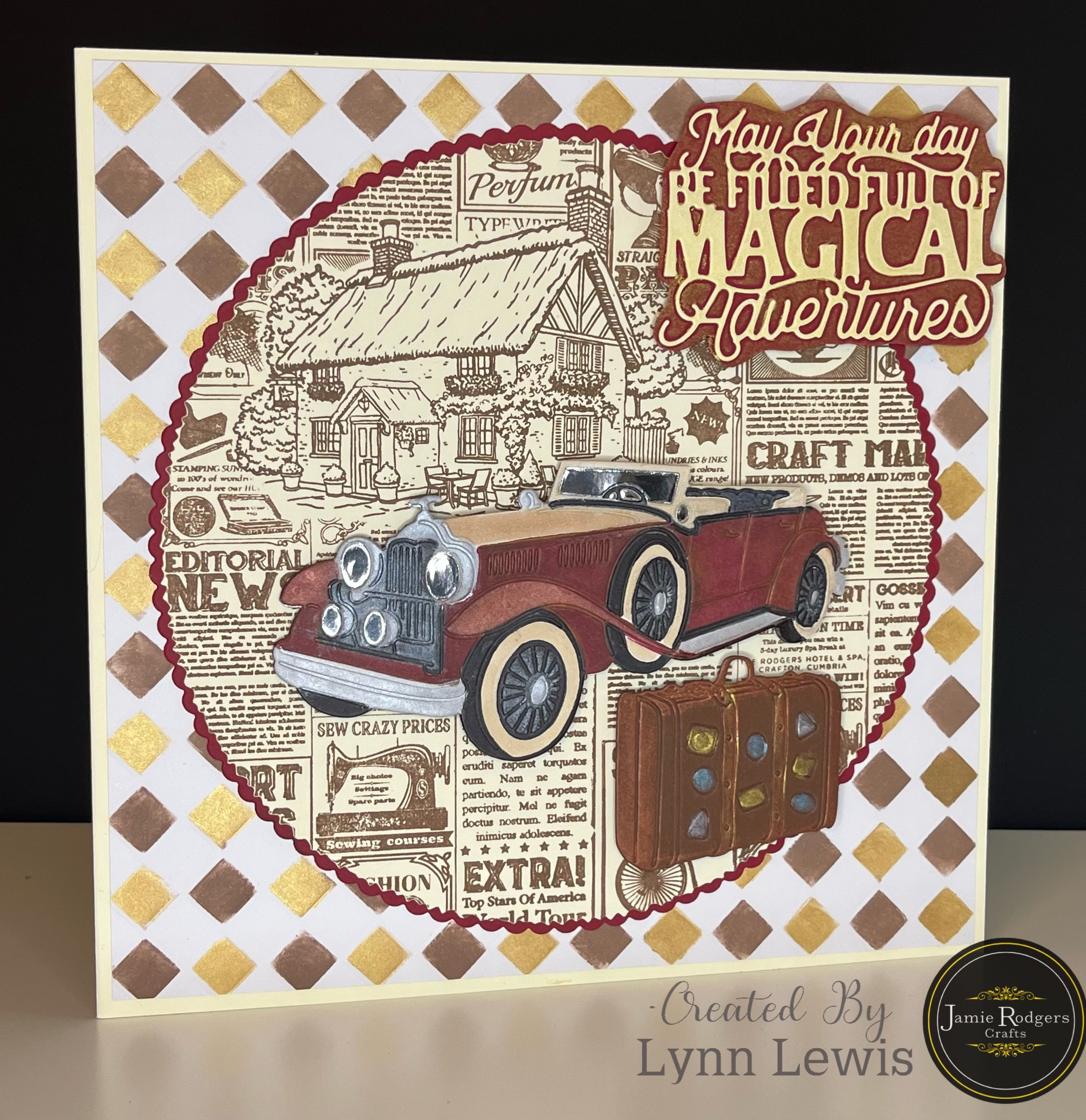 Jamie Rodgers Crafts Vintage Car Die Set