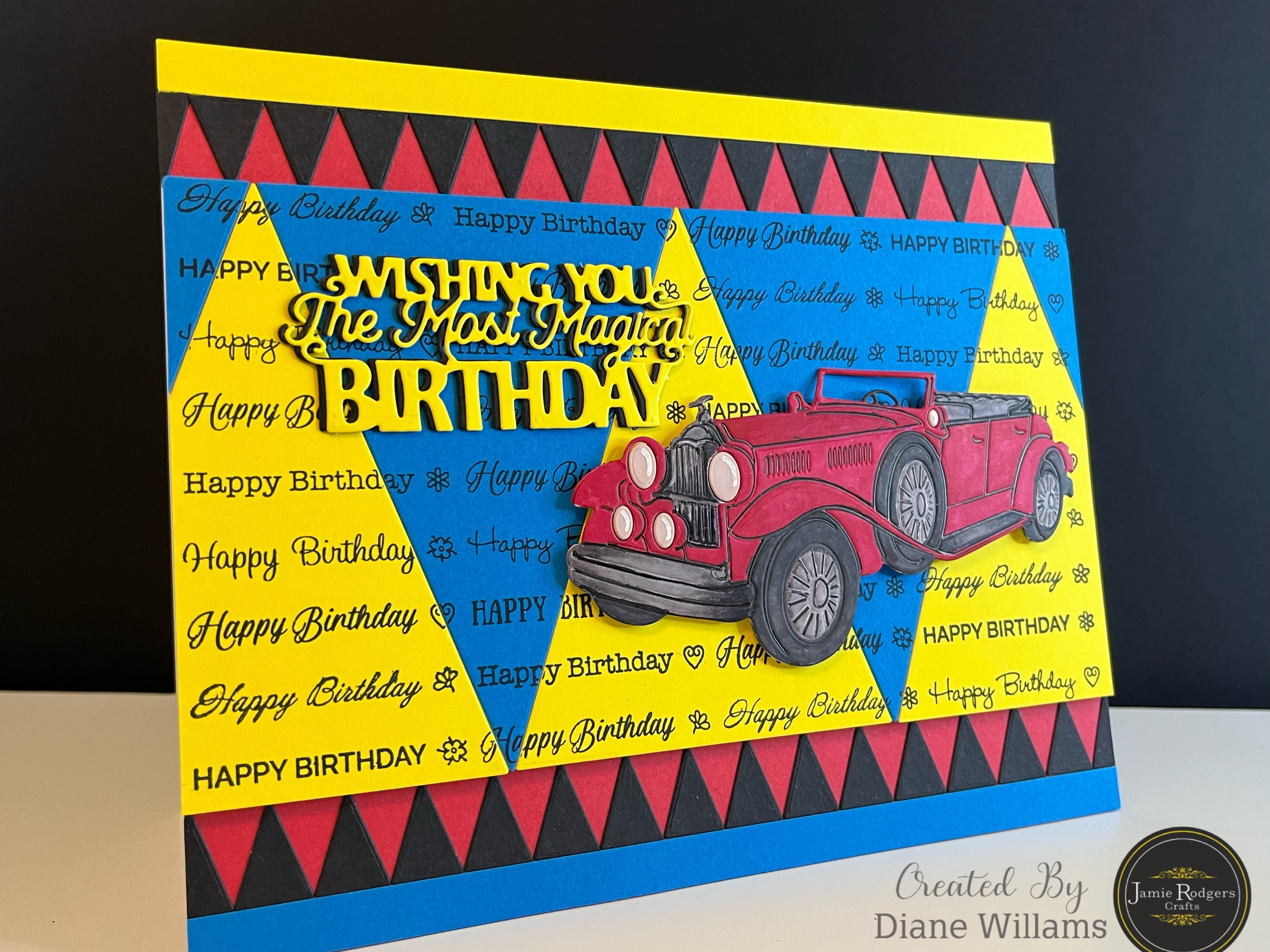 Jamie Rodgers Crafts Vintage Car Die Set