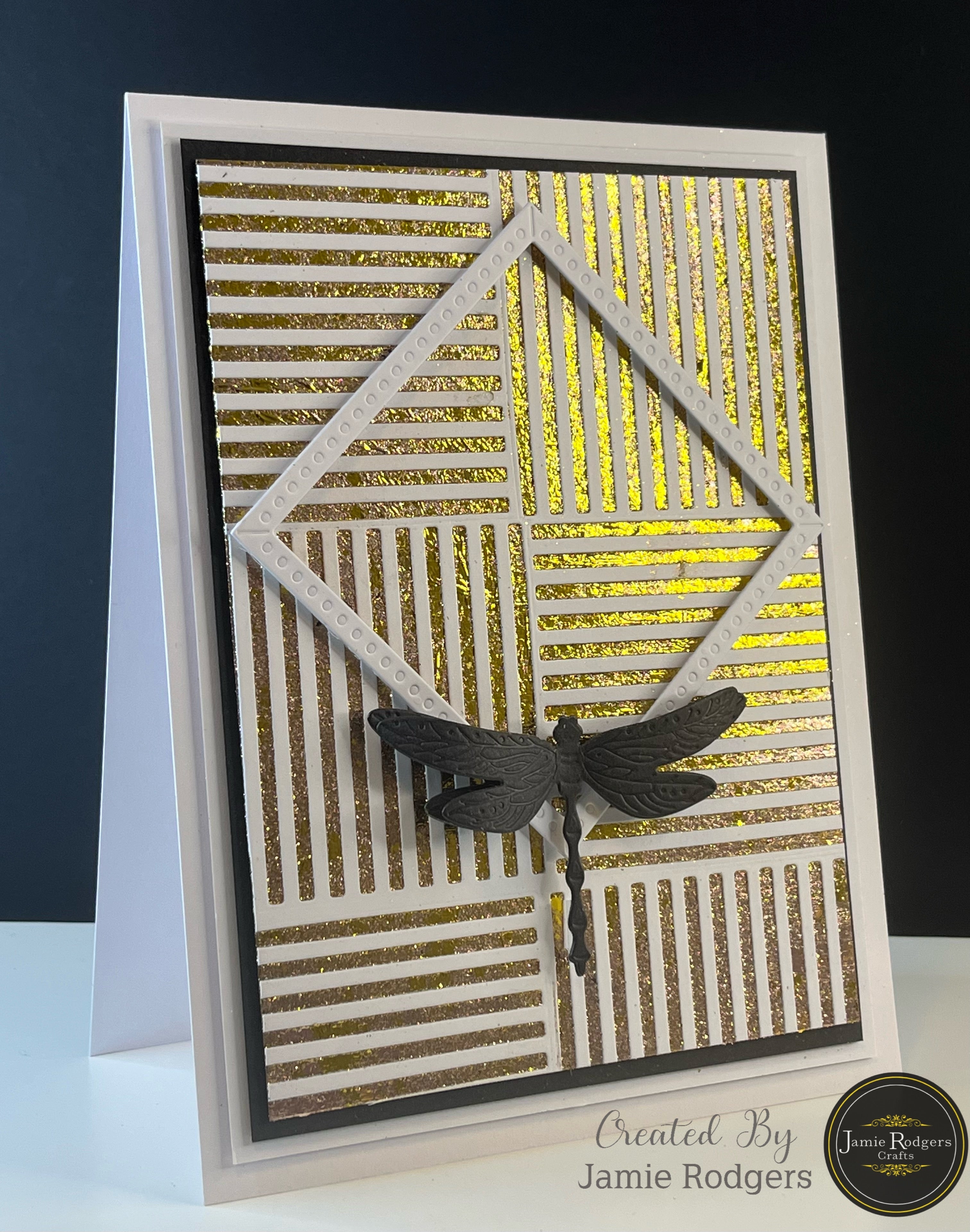 Jamie Rodgers Crafts Striped Square Tile Die Set