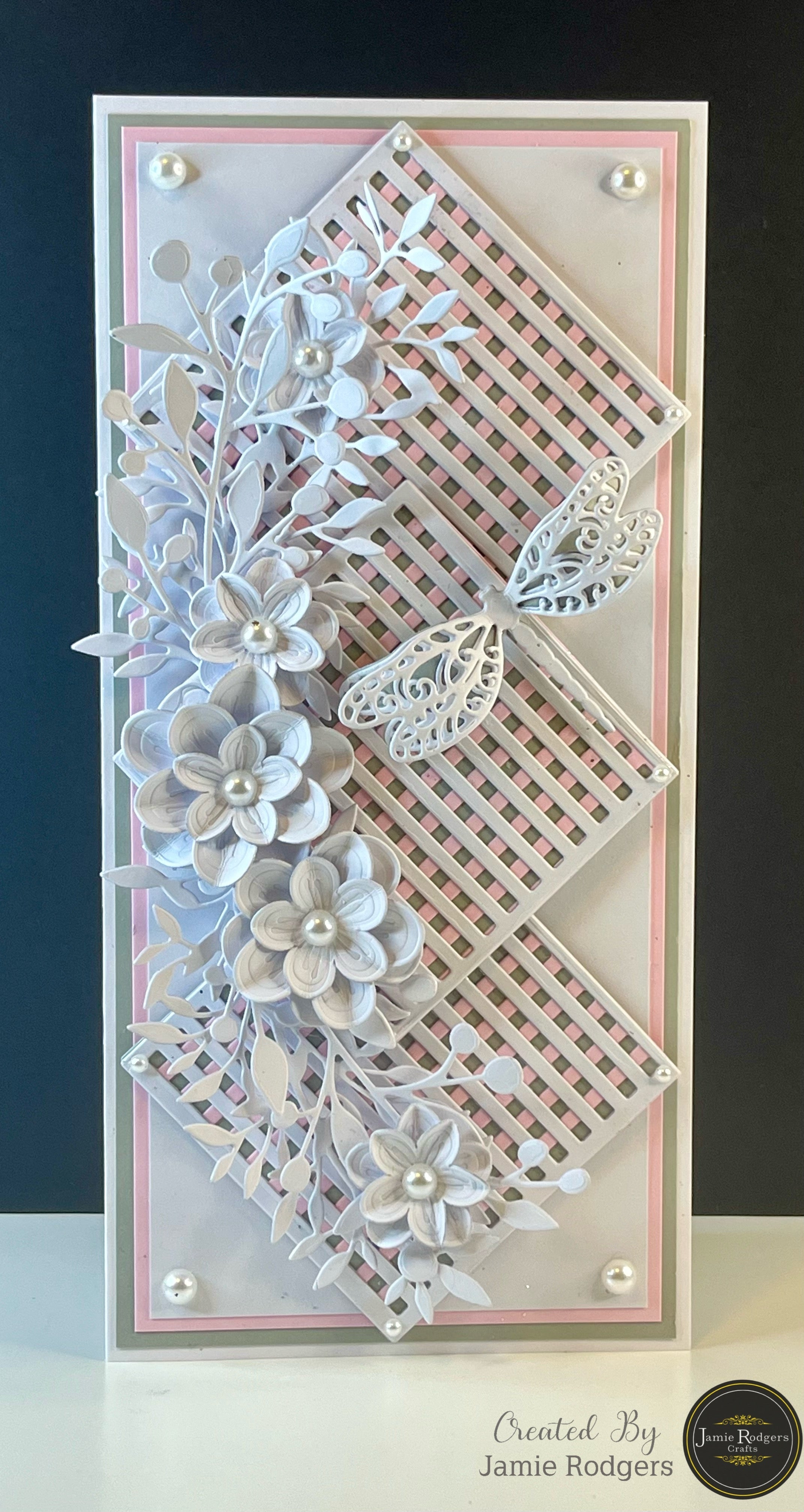 Jamie Rodgers Crafts Striped Square Tile Die Set