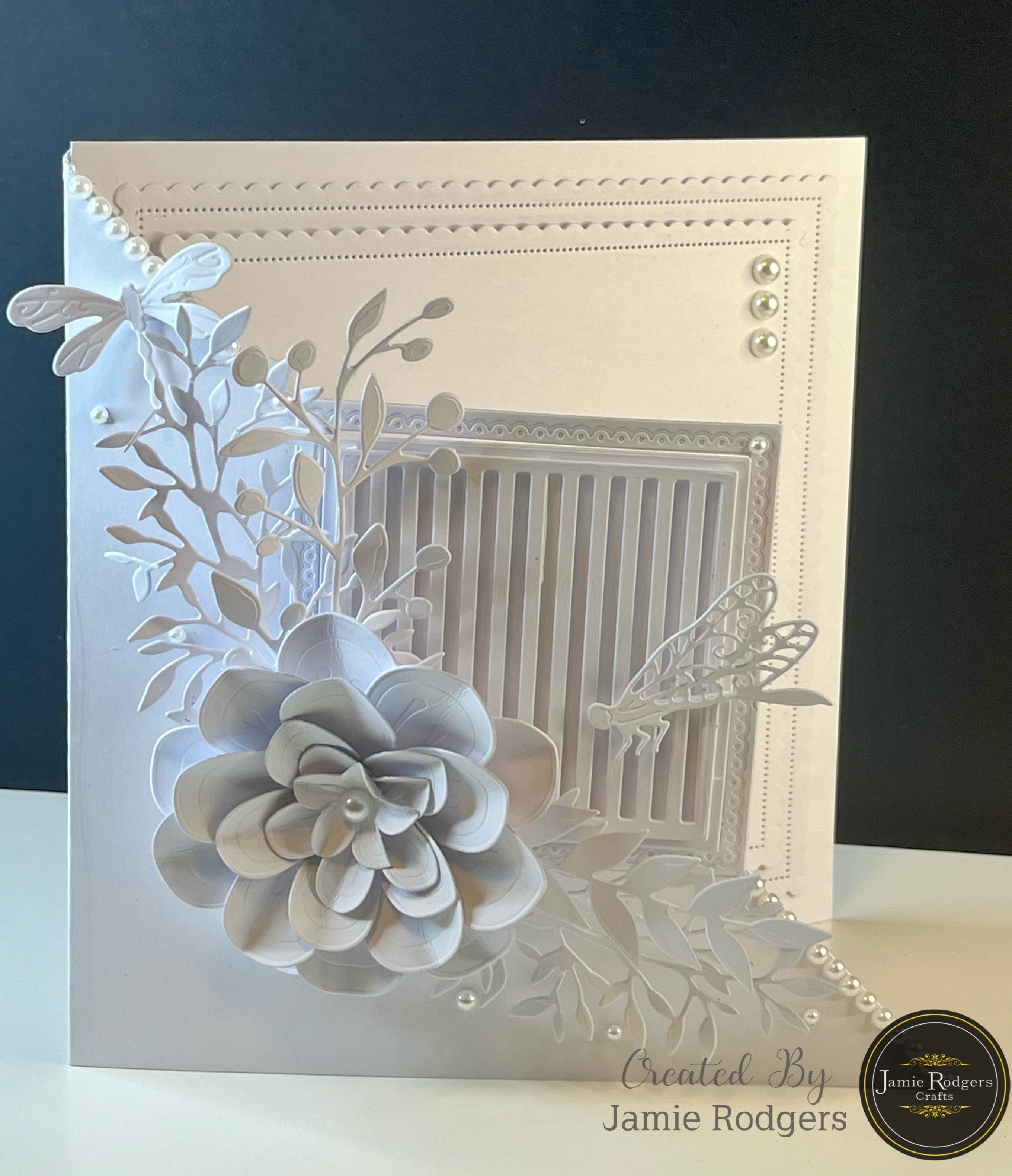 Jamie Rodgers Crafts Striped Square Tile Die Set