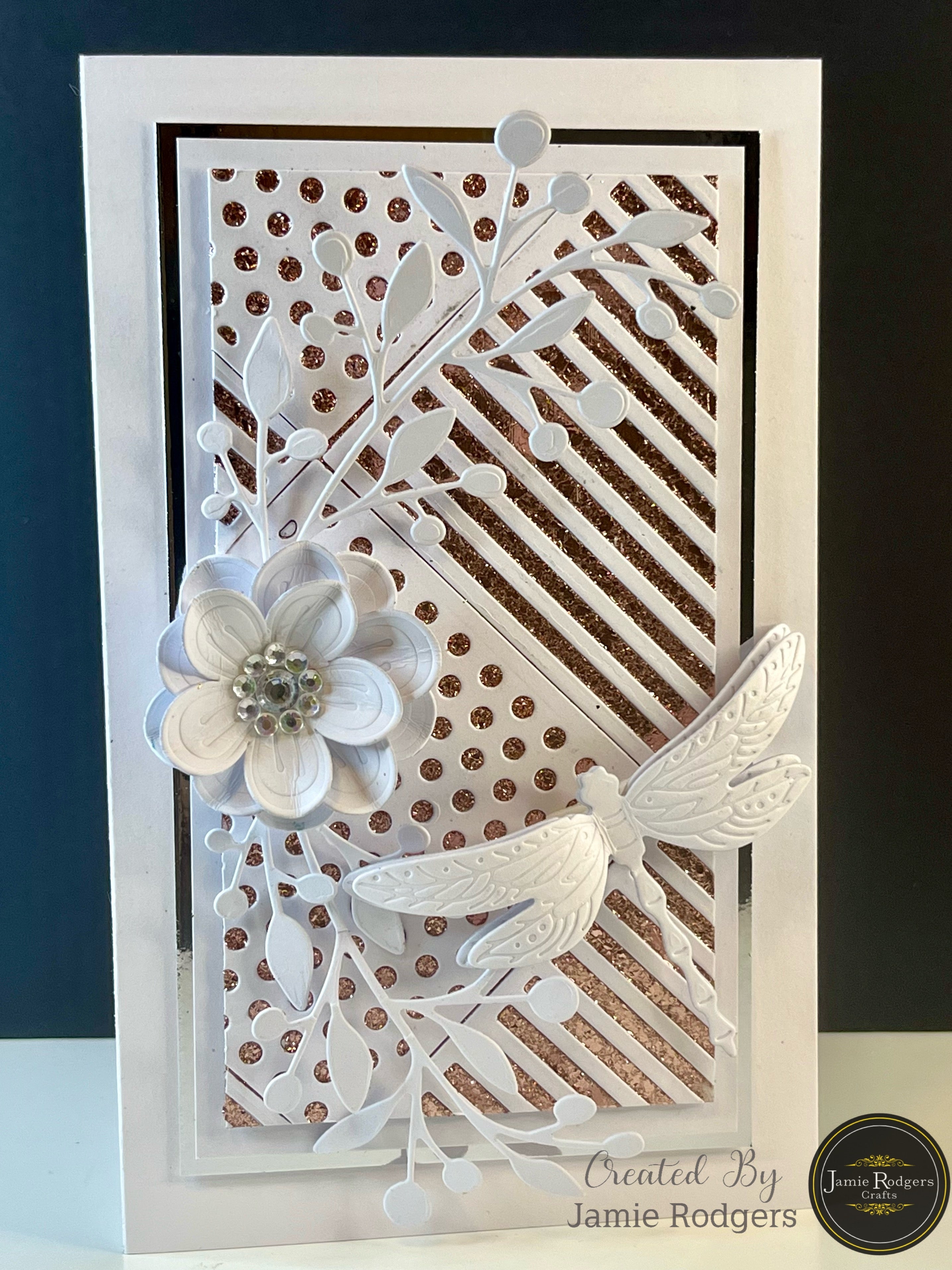 Jamie Rodgers Crafts Striped Square Tile Die Set