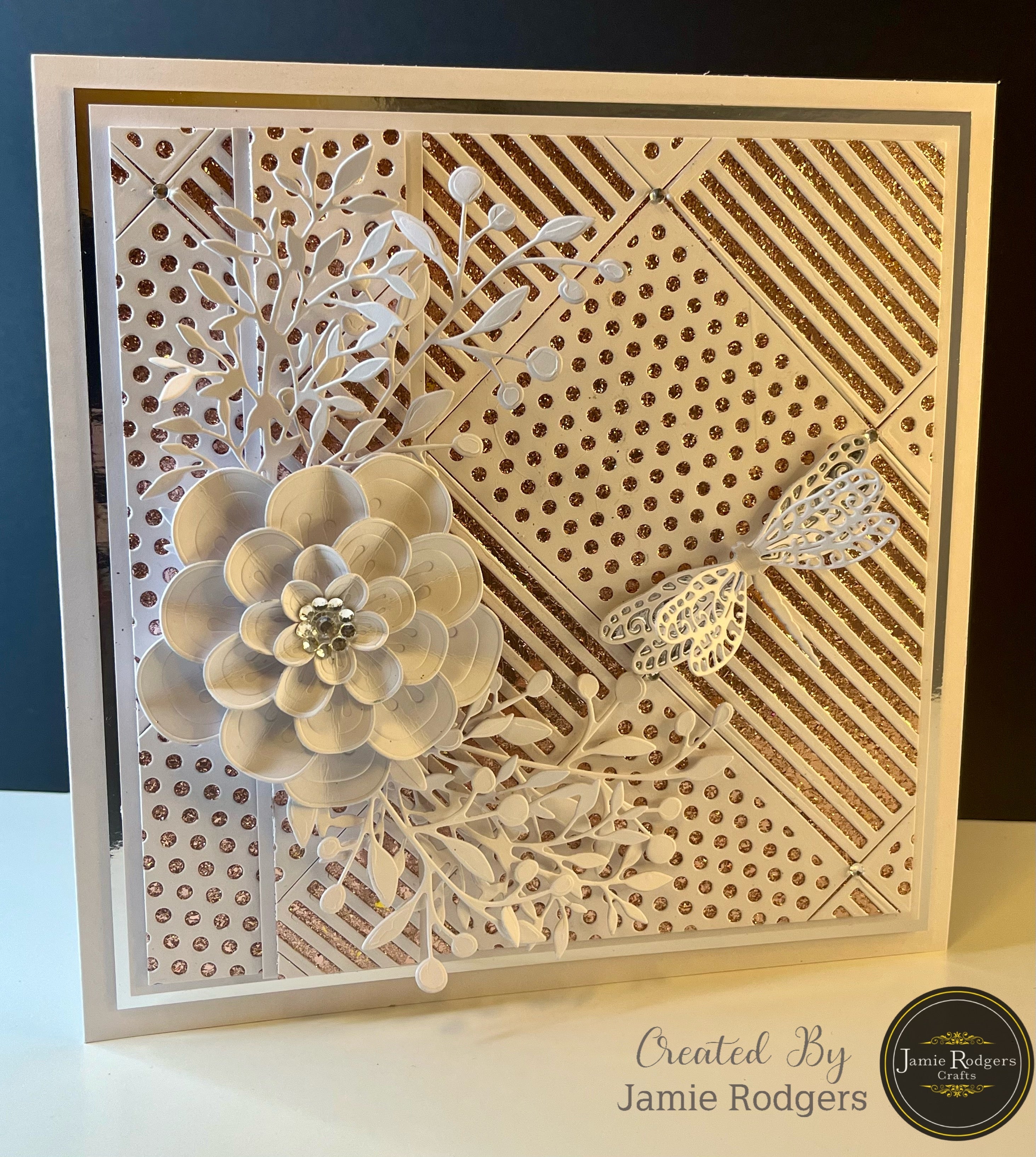 Jamie Rodgers Crafts Polka Dot Square Tile Die Set