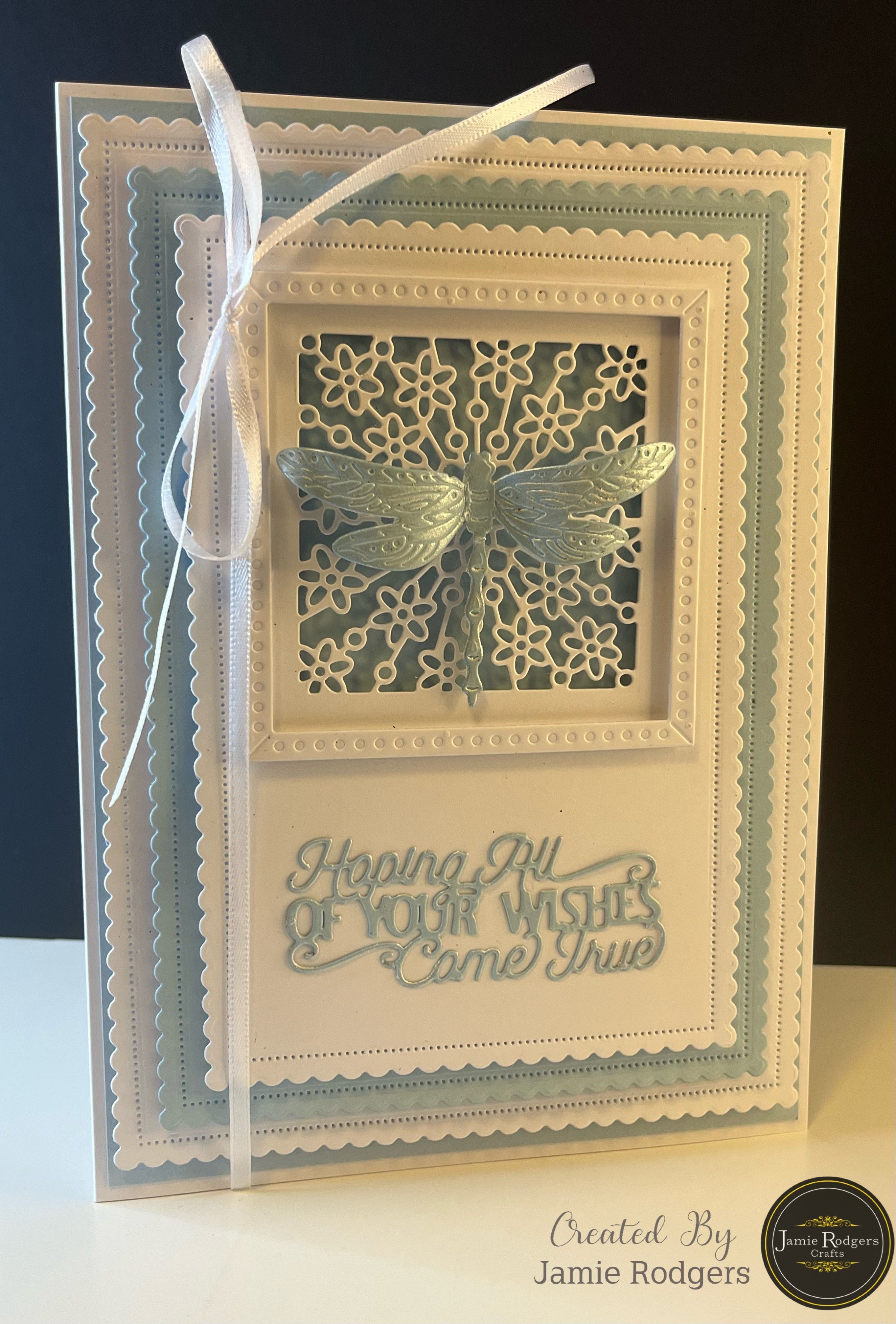 Jamie Rodgers Crafts Floral Square Tile Die Set