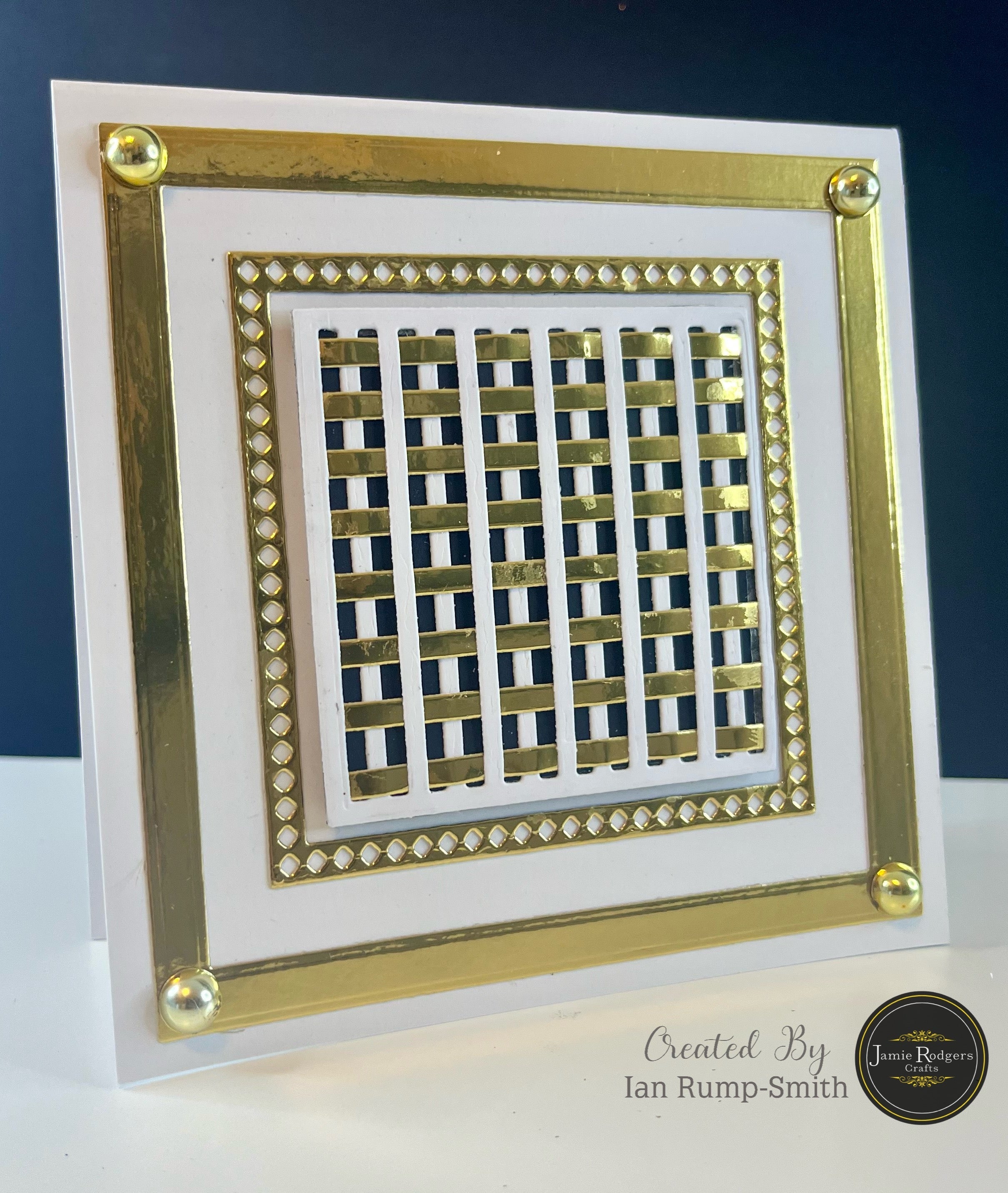 Jamie Rodgers Crafts Striped Square Tile Die Set