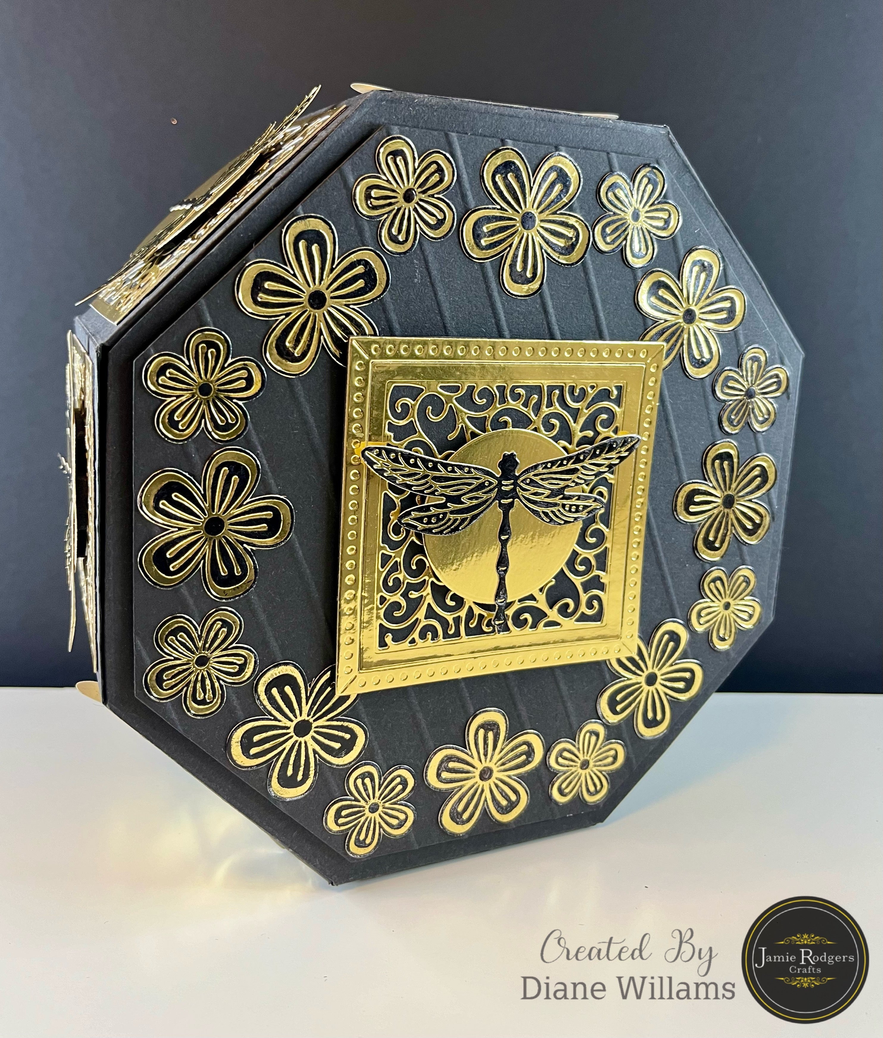 Jamie Rodgers Crafts Swirly Square Tile Die Set