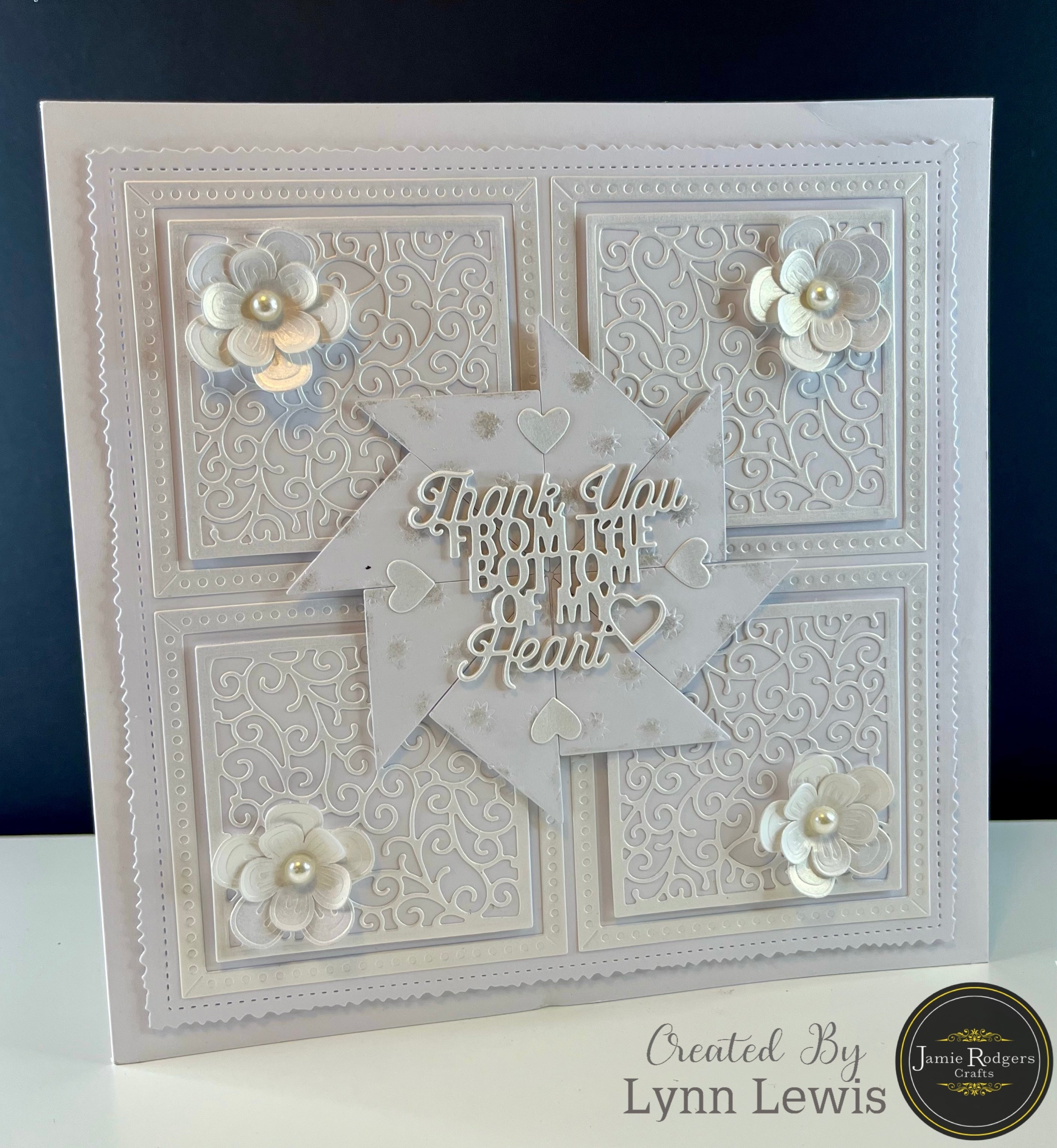 Jamie Rodgers Crafts Swirly Square Tile Die Set