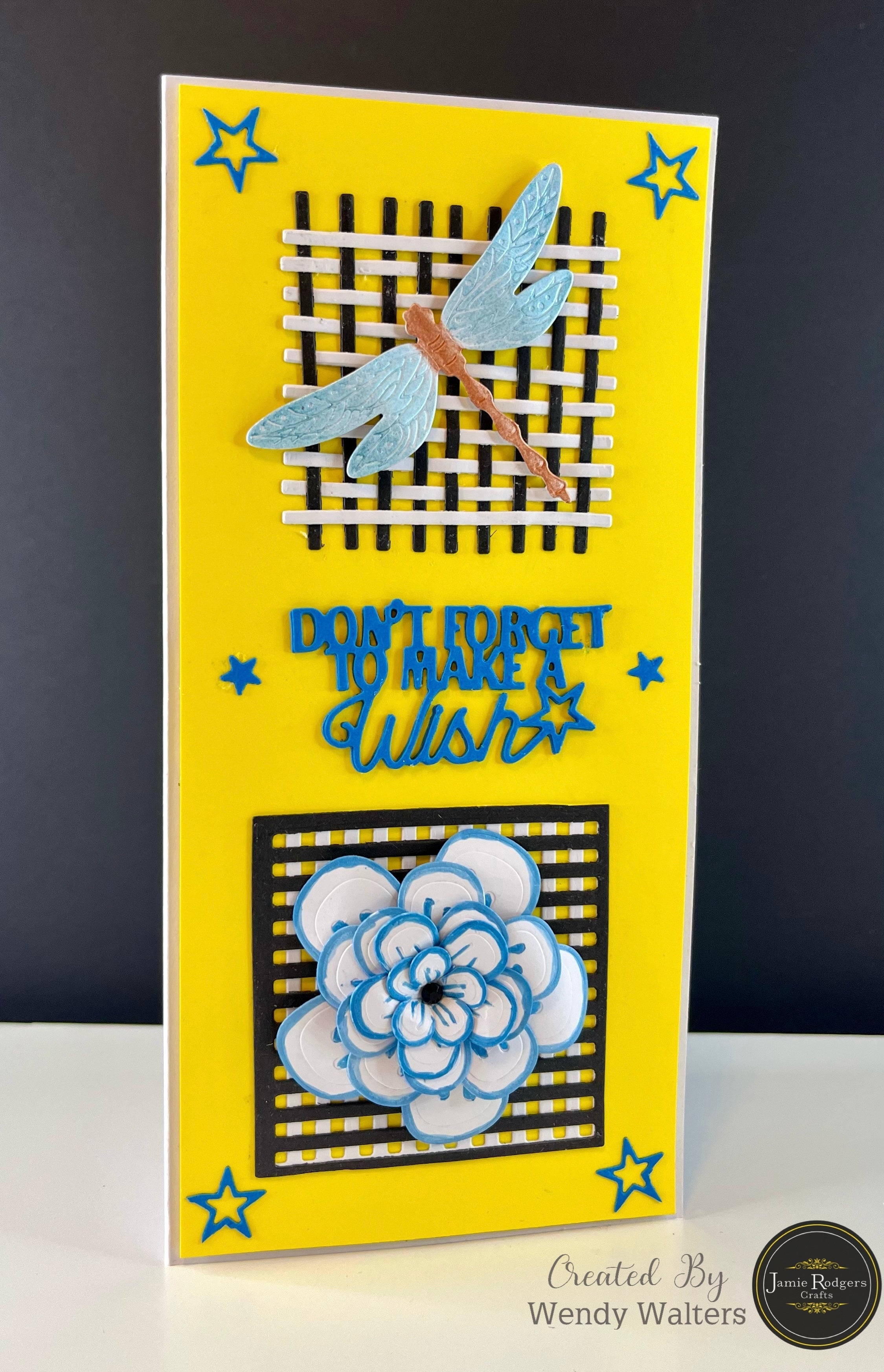 Jamie Rodgers Crafts Striped Square Tile Die Set