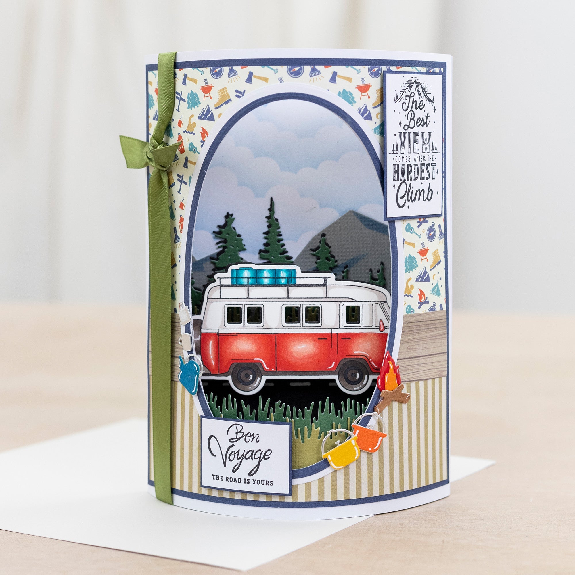Crafters Companion The Great Outdoors Stamp & Die Set - Enjoy the Journey