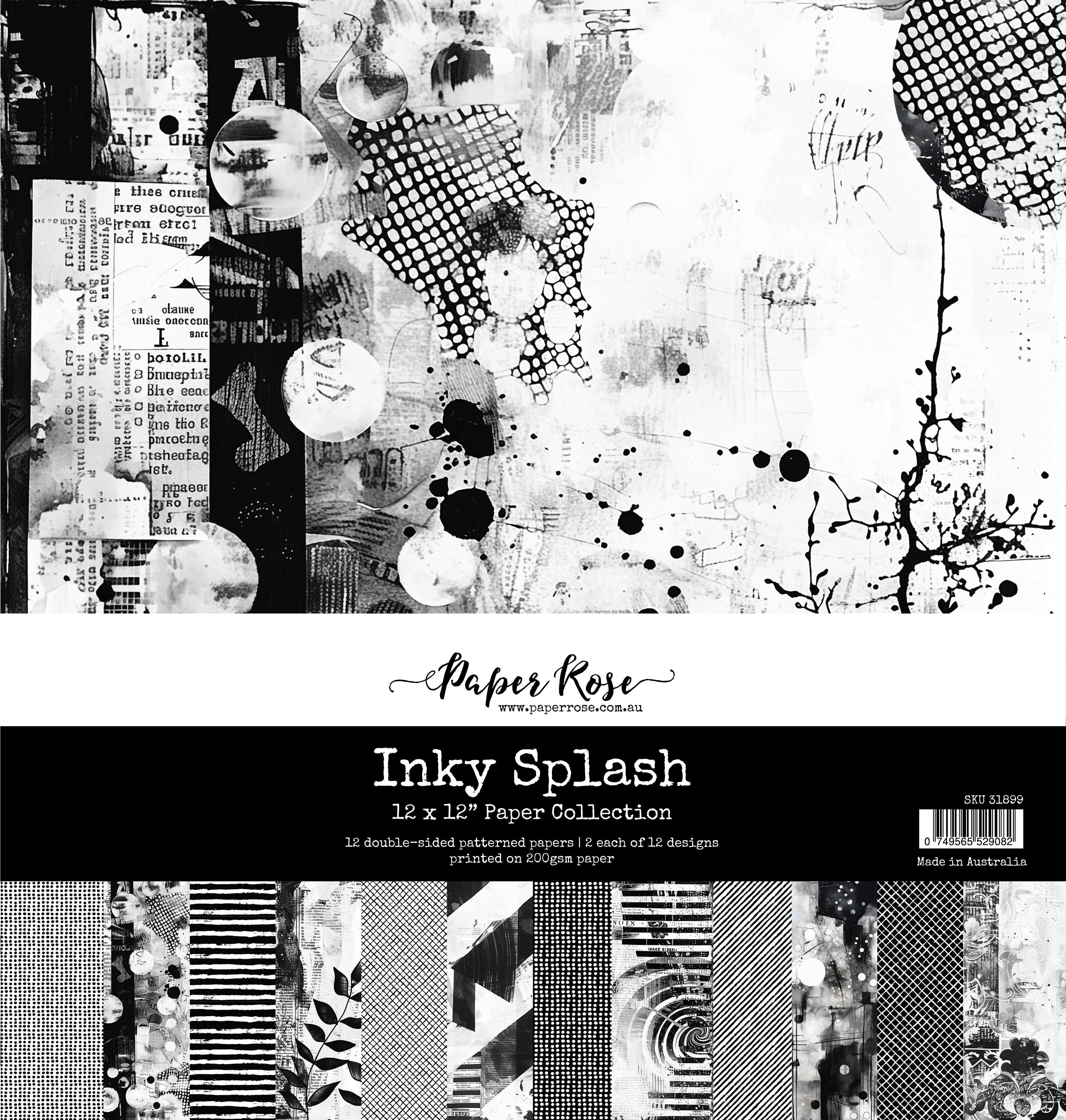 Inky Splash 12x12 Paper Collection 31899