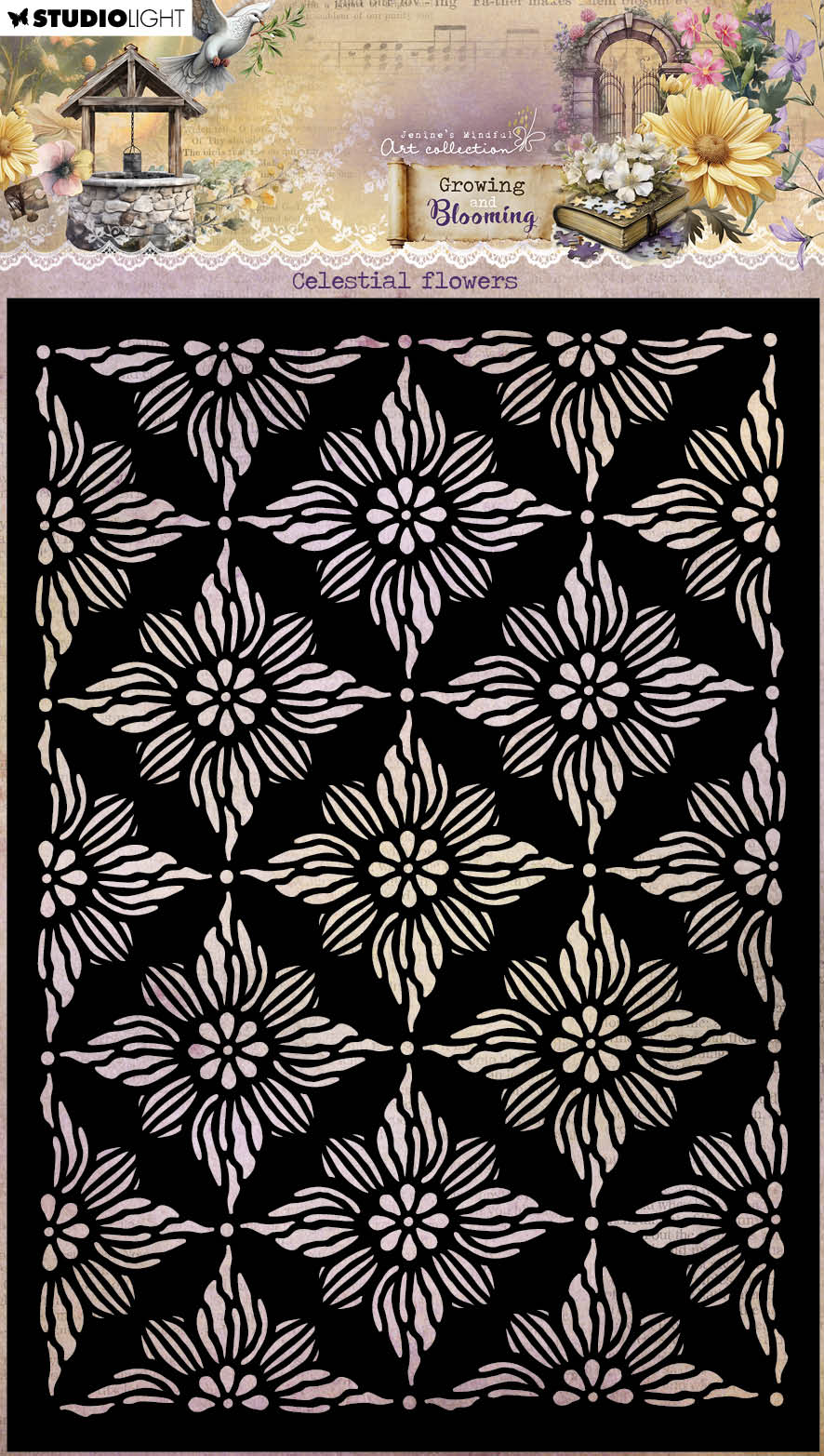 JMA Mask Celestial Flowers Growing & Blooming 1 Pieces