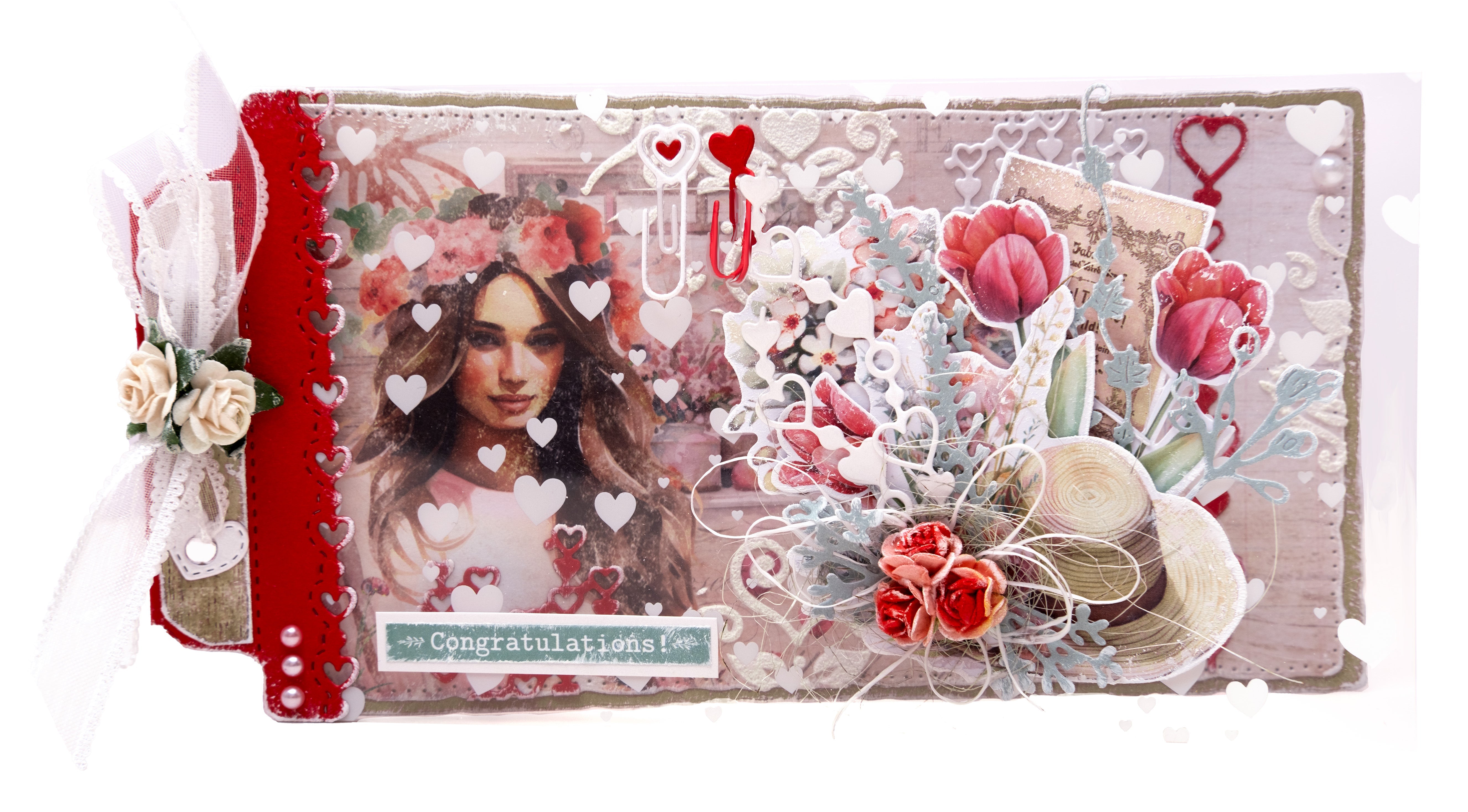 JMA Mask Heart Damask Sending You Love 1 PC