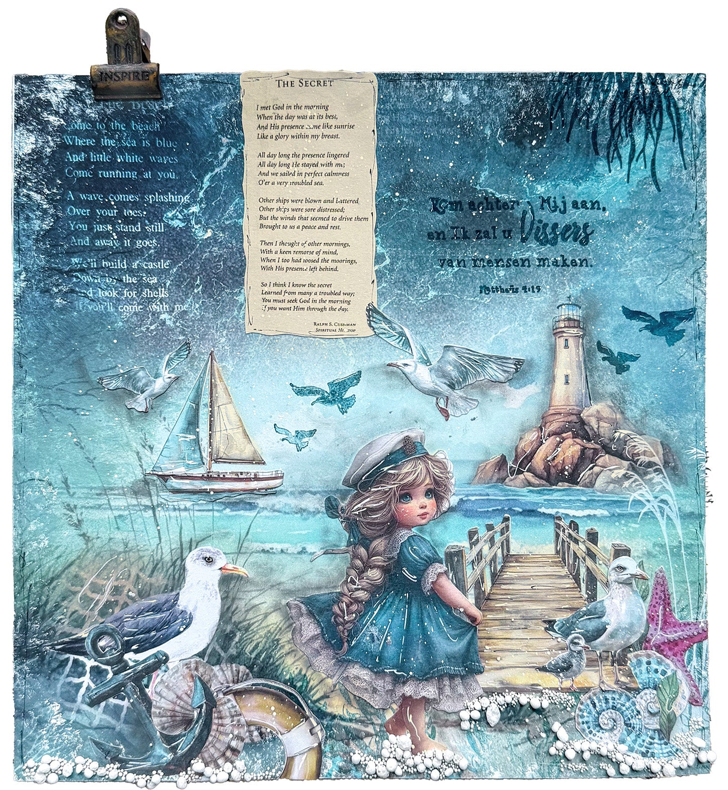 JMA Clear Stamp Seaweed & Coral Tide of Hope 11 Pieces