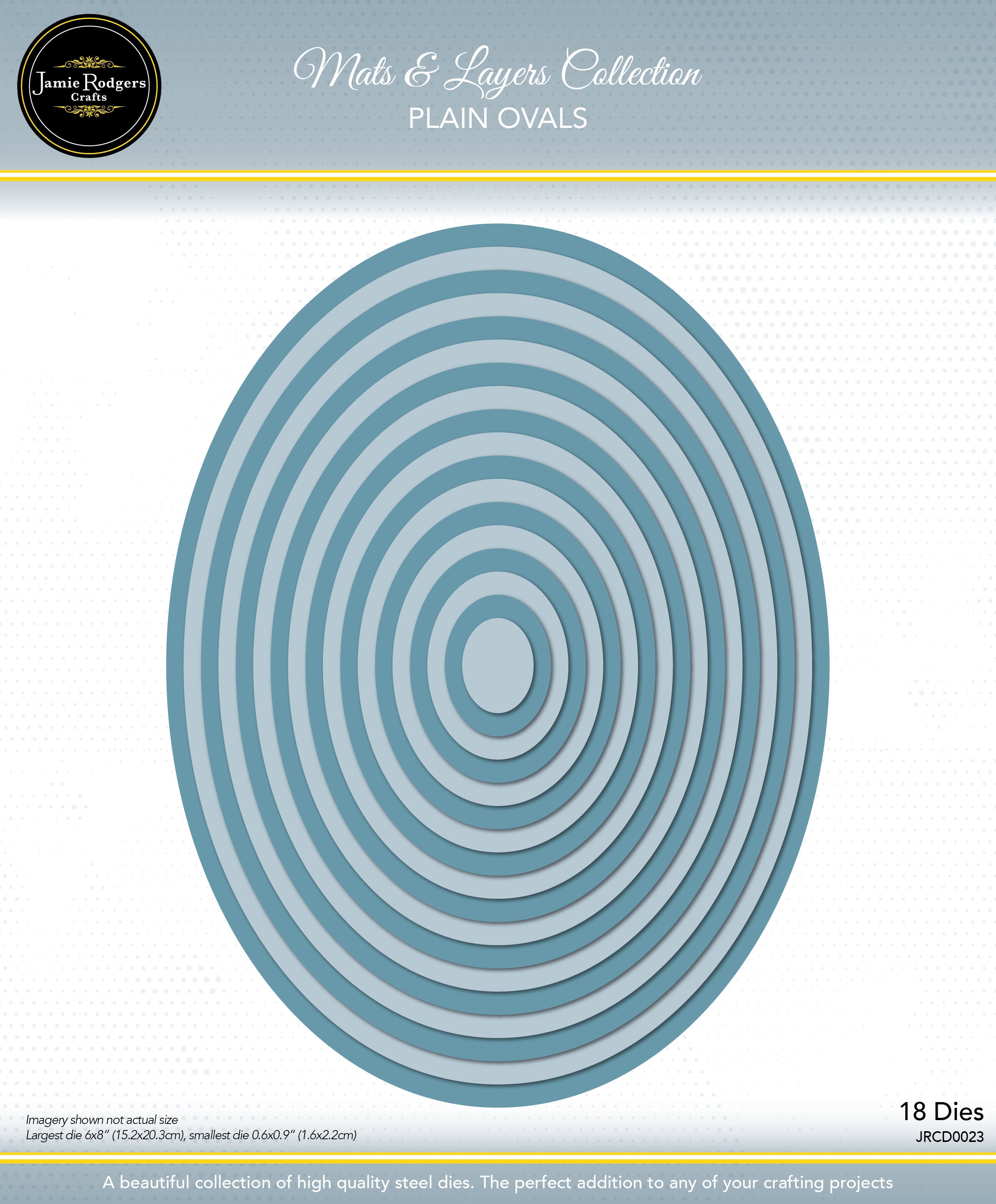 Jamie Rodgers Crafts - Plain Ovals Die Set