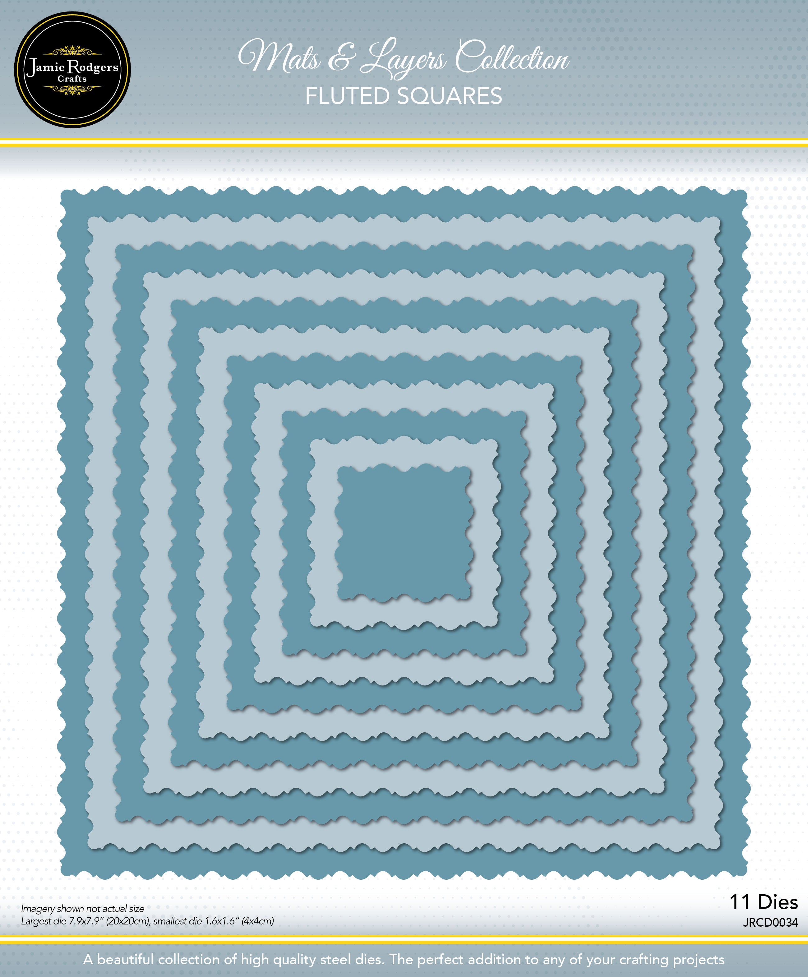 Jamie Rodgers Crafts - Fluted Squares Die Set