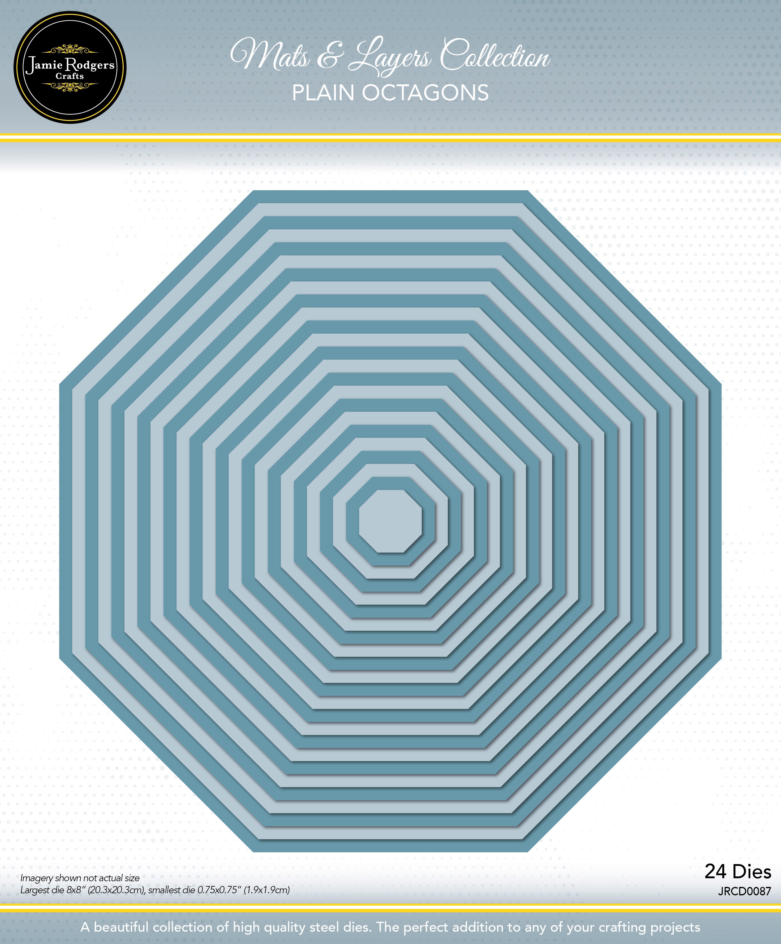 Jamie Rodgers Crafts Plain Octagons Die Set