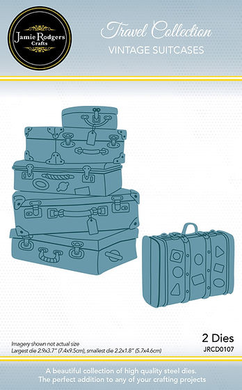 Jamie Rodgers Crafts Vintage Suitcases Die Set