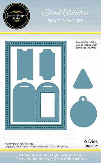 Jamie Rodgers Crafts Ticket and Tag Die Set