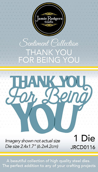 Jamie Rodgers Crafts Thank You for Being You Die Set
