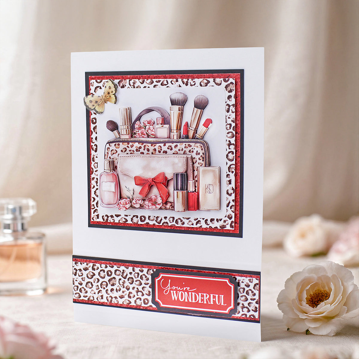 Die Cut Decoupage – Scarlet Chic (pack of 3)