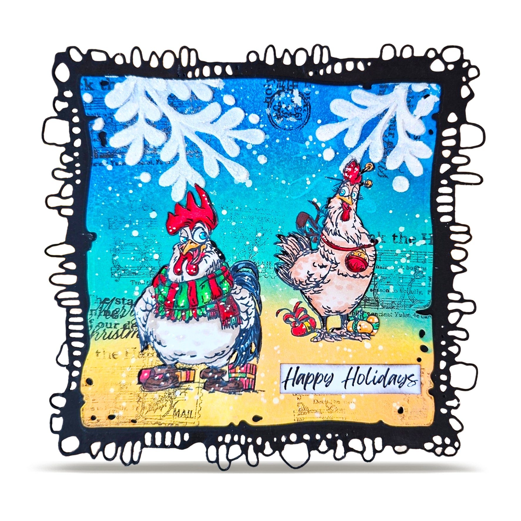 AALL and Create - A6 Stamp Set - Chickmas Chaos