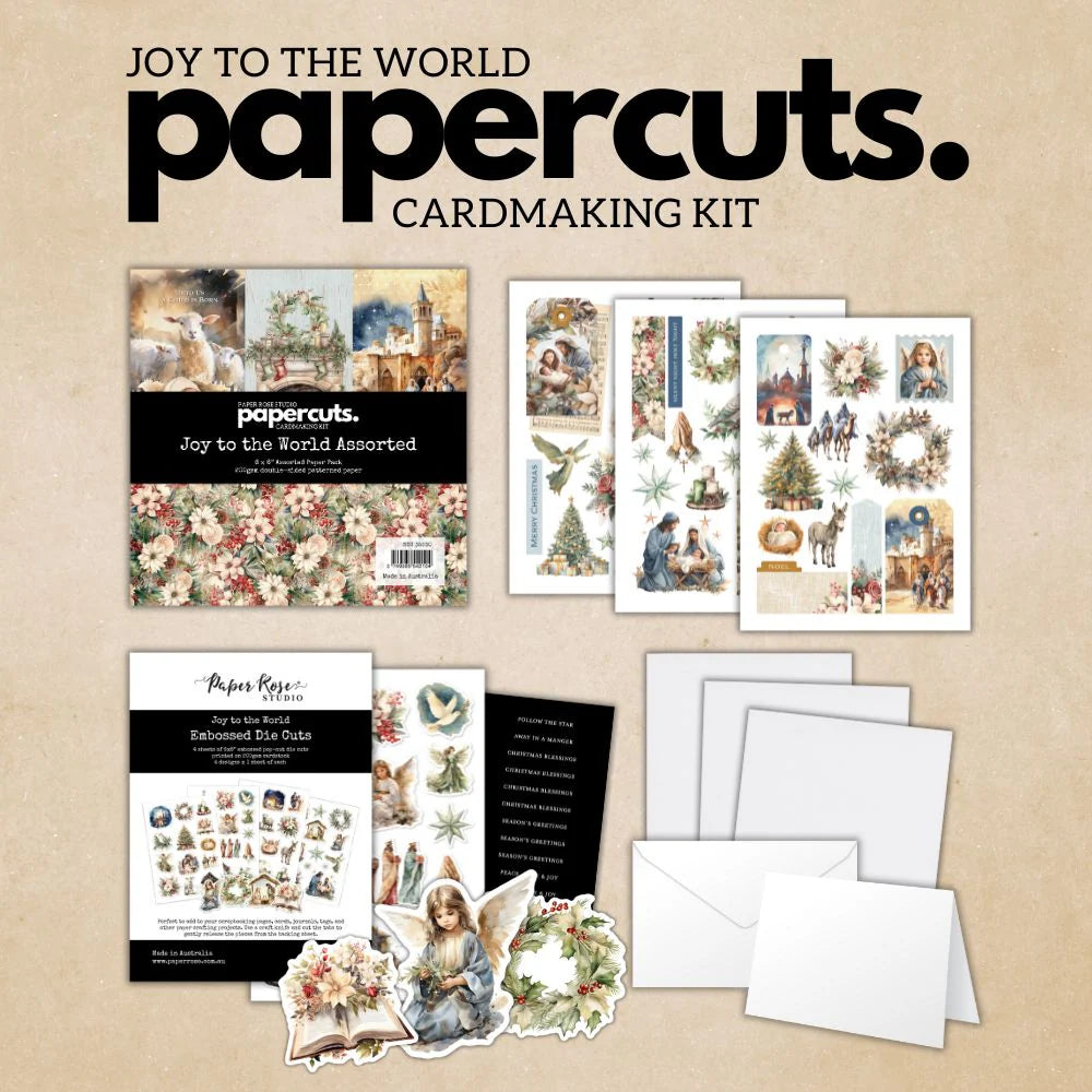 Joy to the World Papercuts Cardmaking Kit 35530