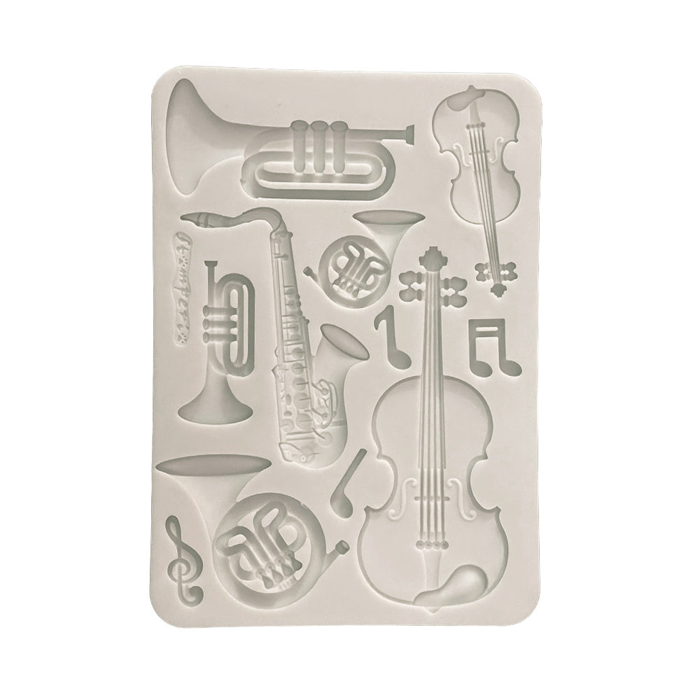 Silicon Mould Designs A5 For Art And Craft - Symphony Musical Instruments