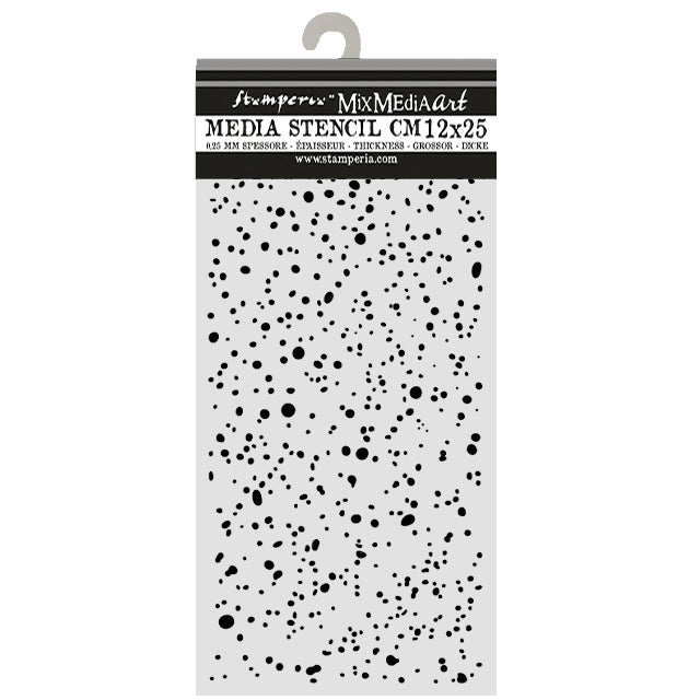 Cut Laser Stencil For Art And Craft cm 12x25 - Cosmos Ink Spots
