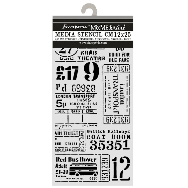 Cut Laser Stencil For Art And Craft 12x25cm - Our Way Crown