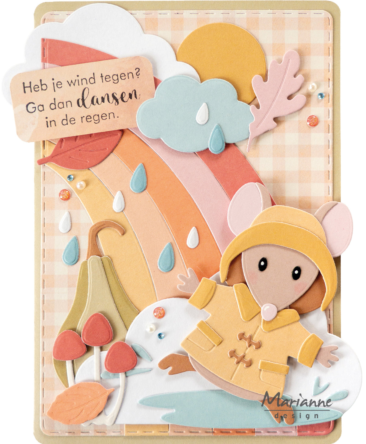 Marianne Design Collectables Die - Rain Accessories By Marleen