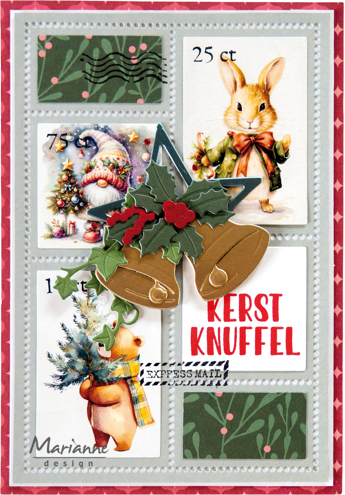 Marianne Design A4 Cutting Sheet - Christmas Stamps