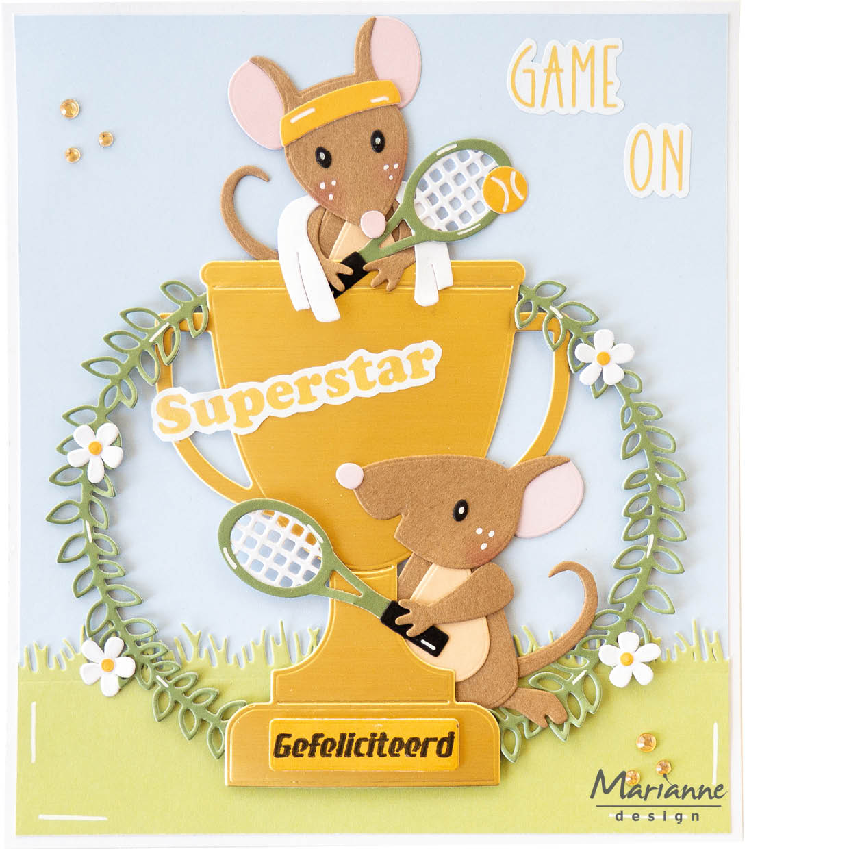 Marianne Design A5 Paper Set - Go Team by Marleen