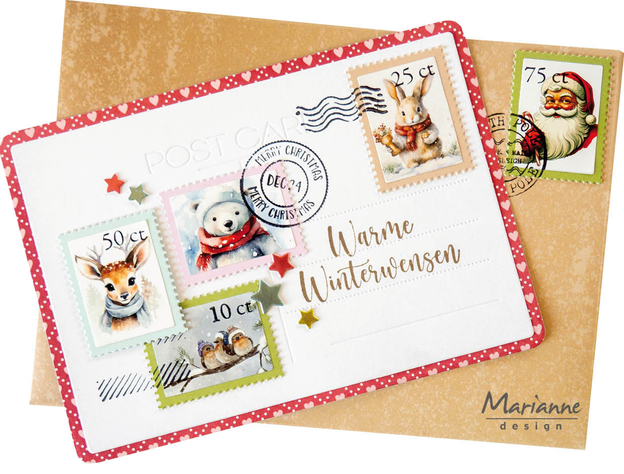 Marianne Design Stamp & Die Set - Postage Stamp