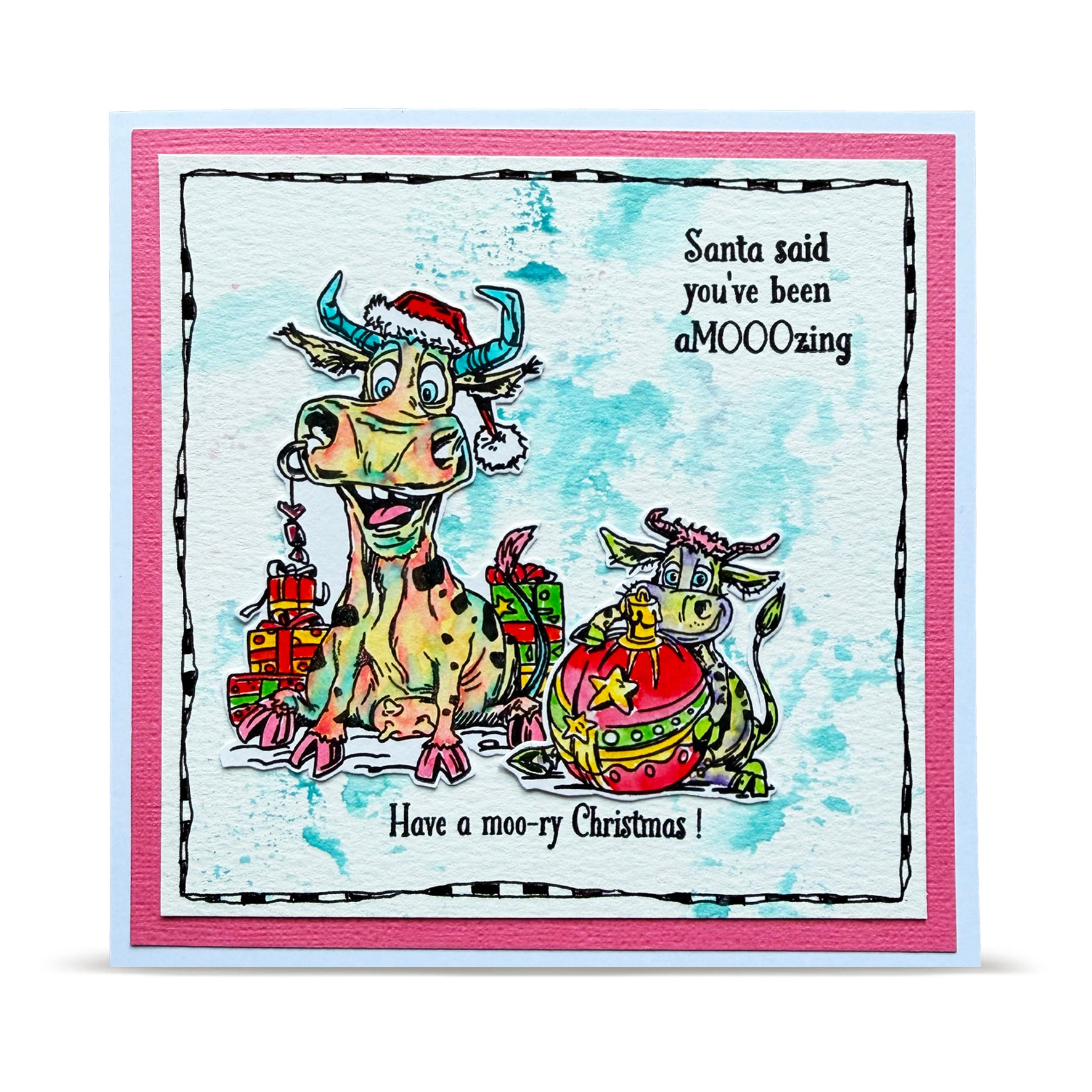 AALL and Create - A6 Stamp Set - Moo-ry Christmas!
