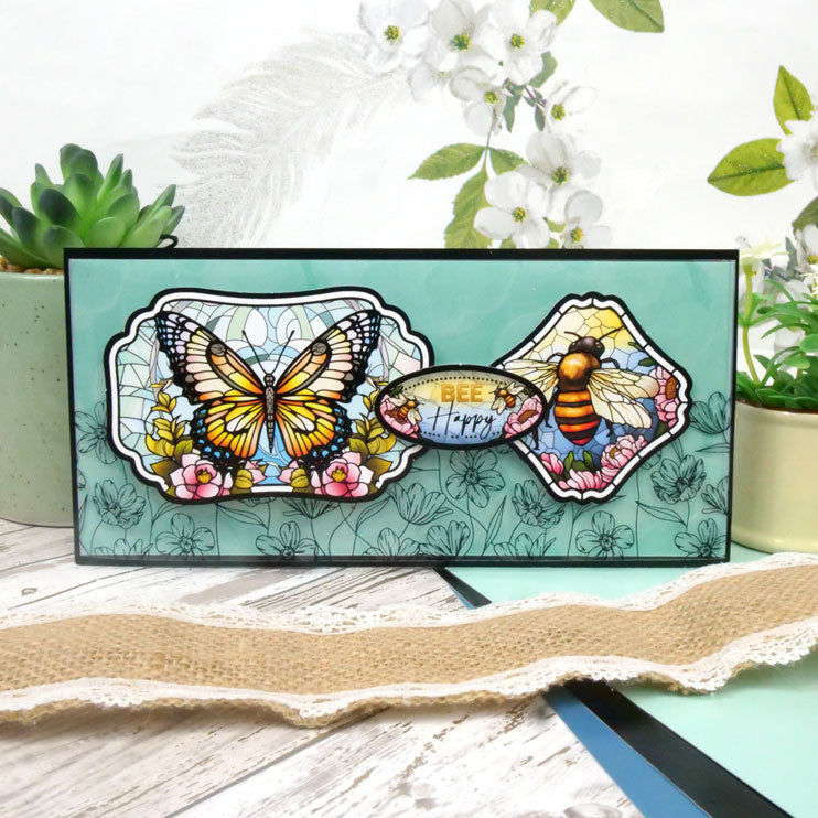 Stained Glass Wonderful Wildlife Luxury Topper Collection