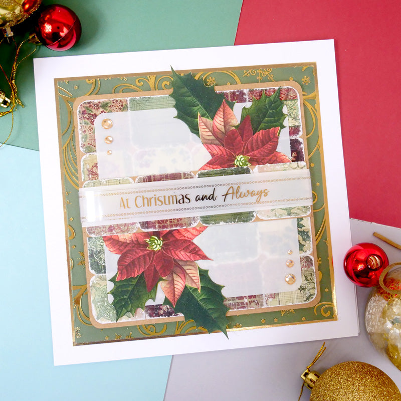 Luxury Festive Foiled Acetate Card Wraps