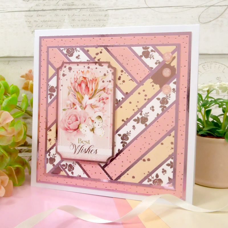 Blushing Blossoms Luxury Foiled Edge-to-Edge Cardstock