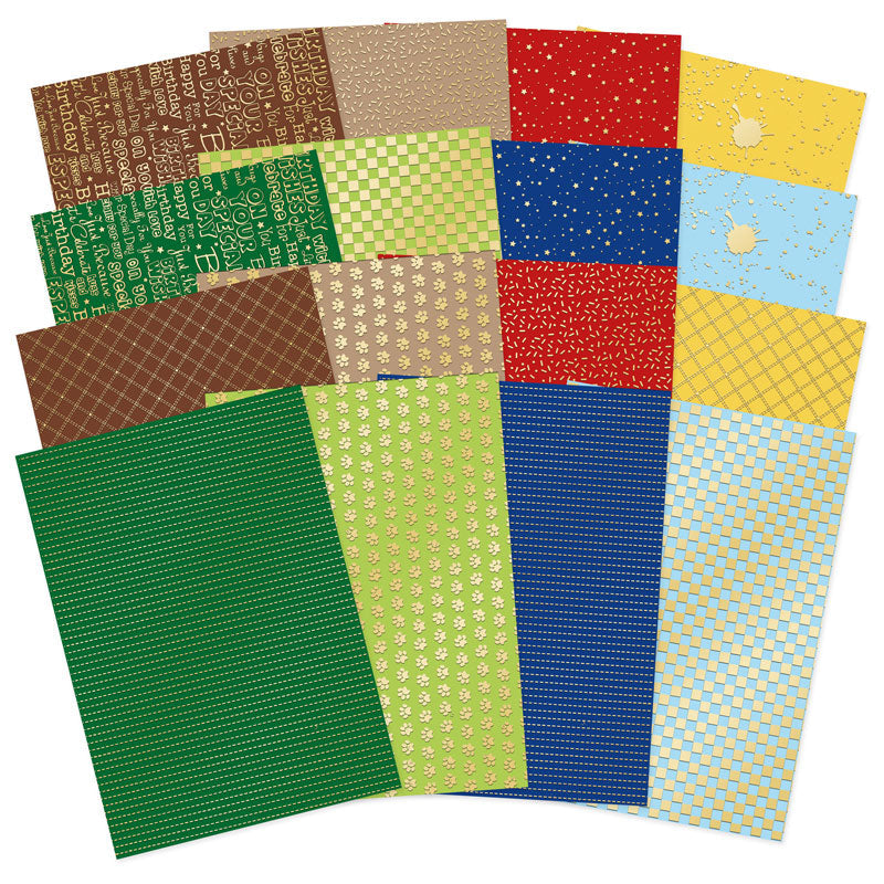 Teddy Time Foiled Edge-to-Edge Cardstock