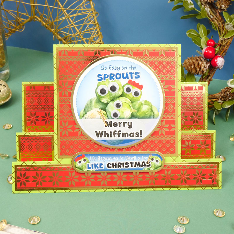 Christmas Crackers Foiled Edge-to-Edge Cardstock