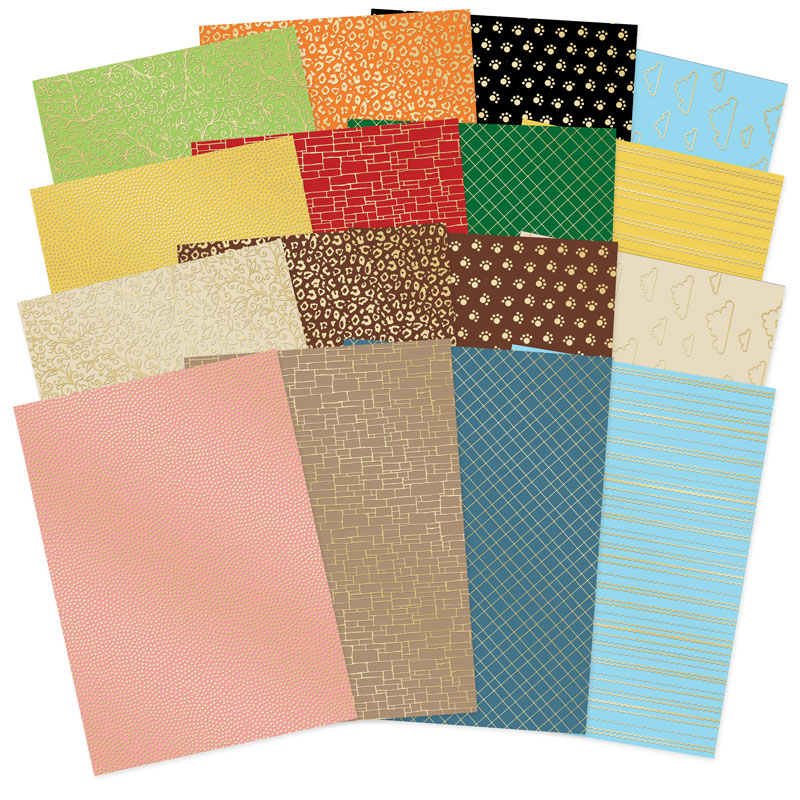 Quirky Animals Foiled Edge-to-Edge Cardstock