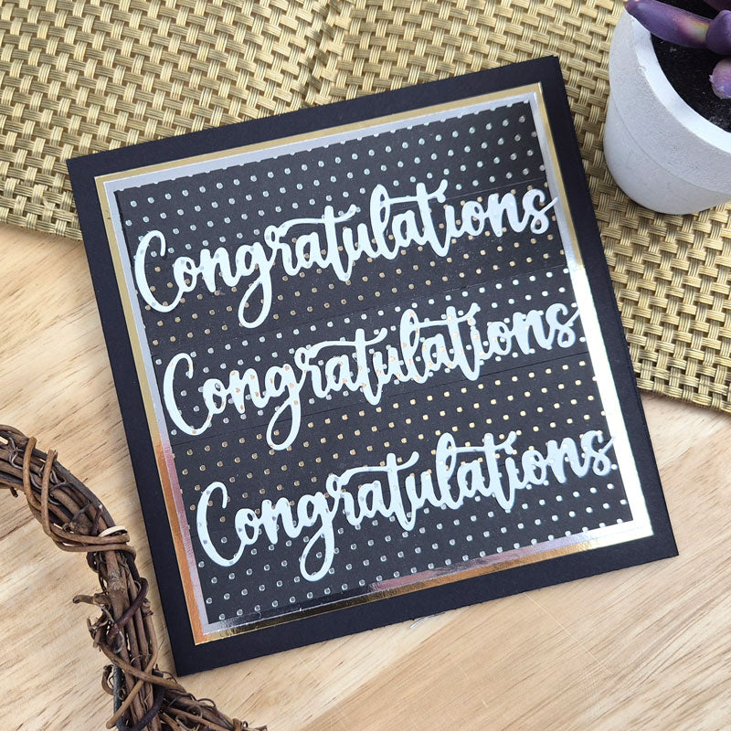 Luxury Foiled Edge-to-Edge Ink Me! Cardstock