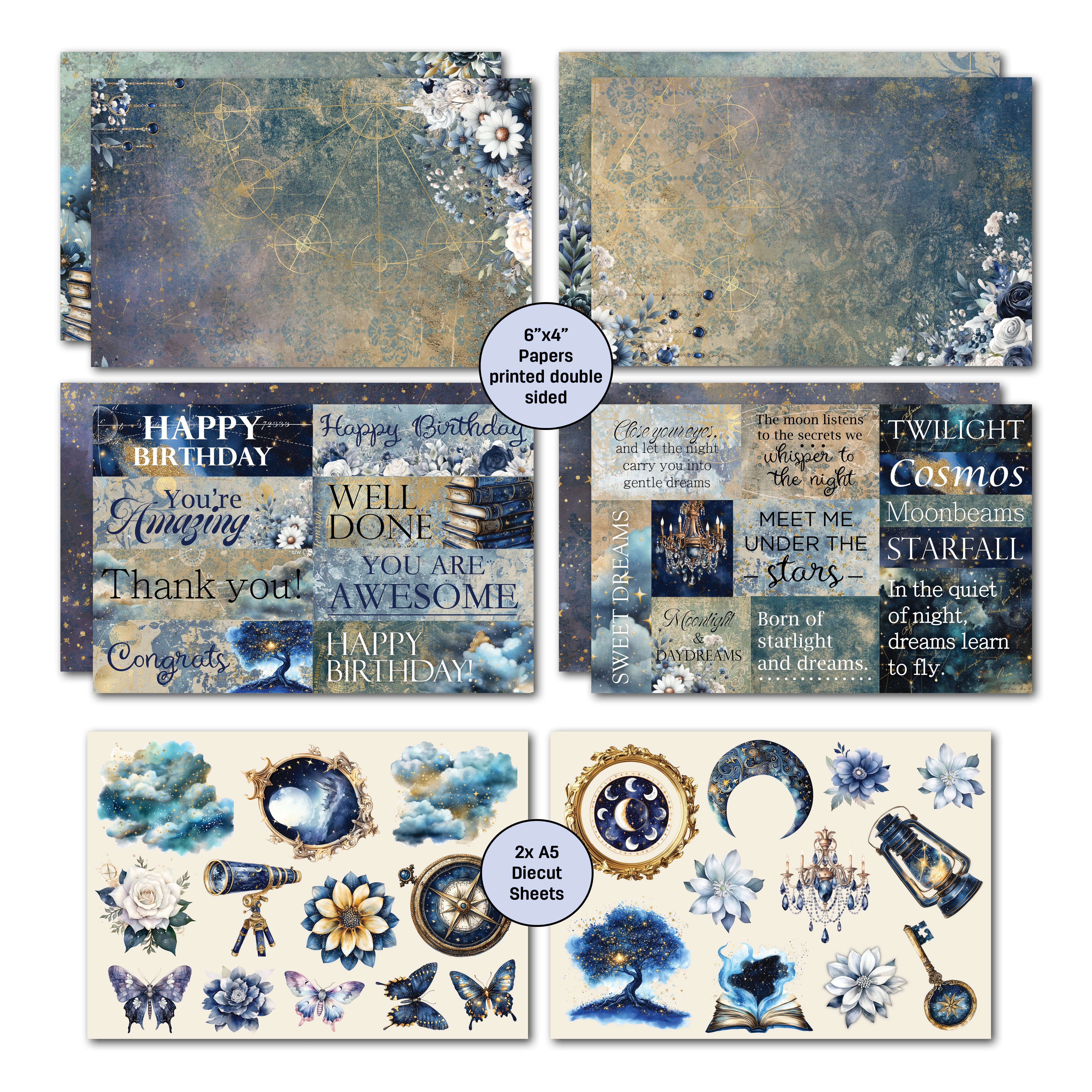 3Quarter Designs Lunar Horoscopes 6x4 Card Pack