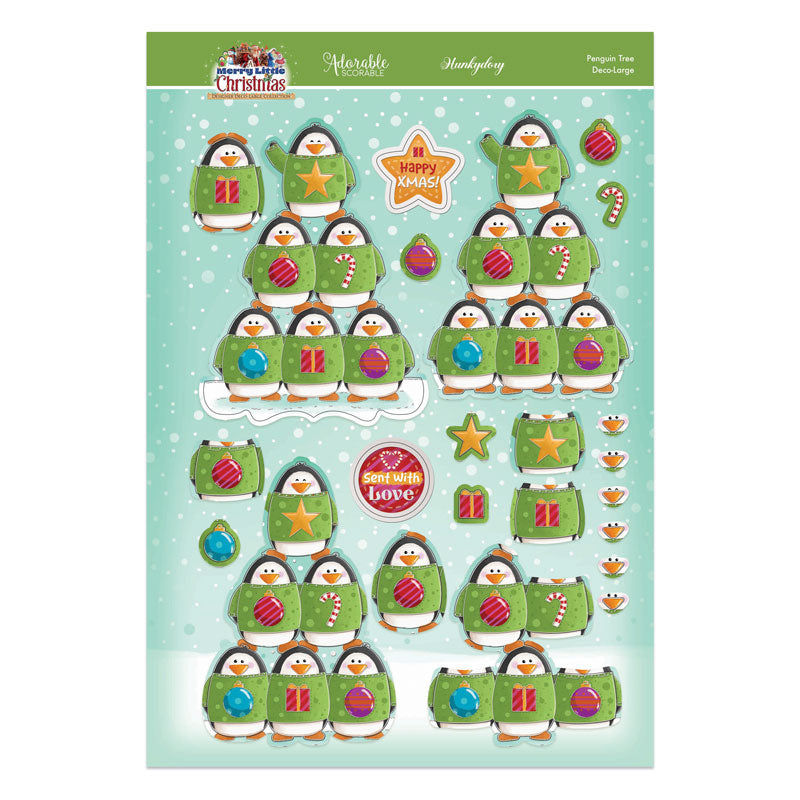 A Merry Little Christmas Deco-Large Set - Penguin Tree