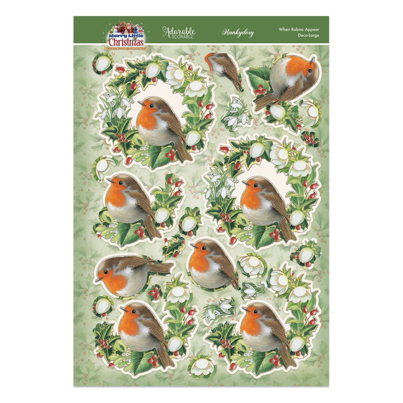 A Merry Little Christmas Deco-Large Set - When Robins Appear