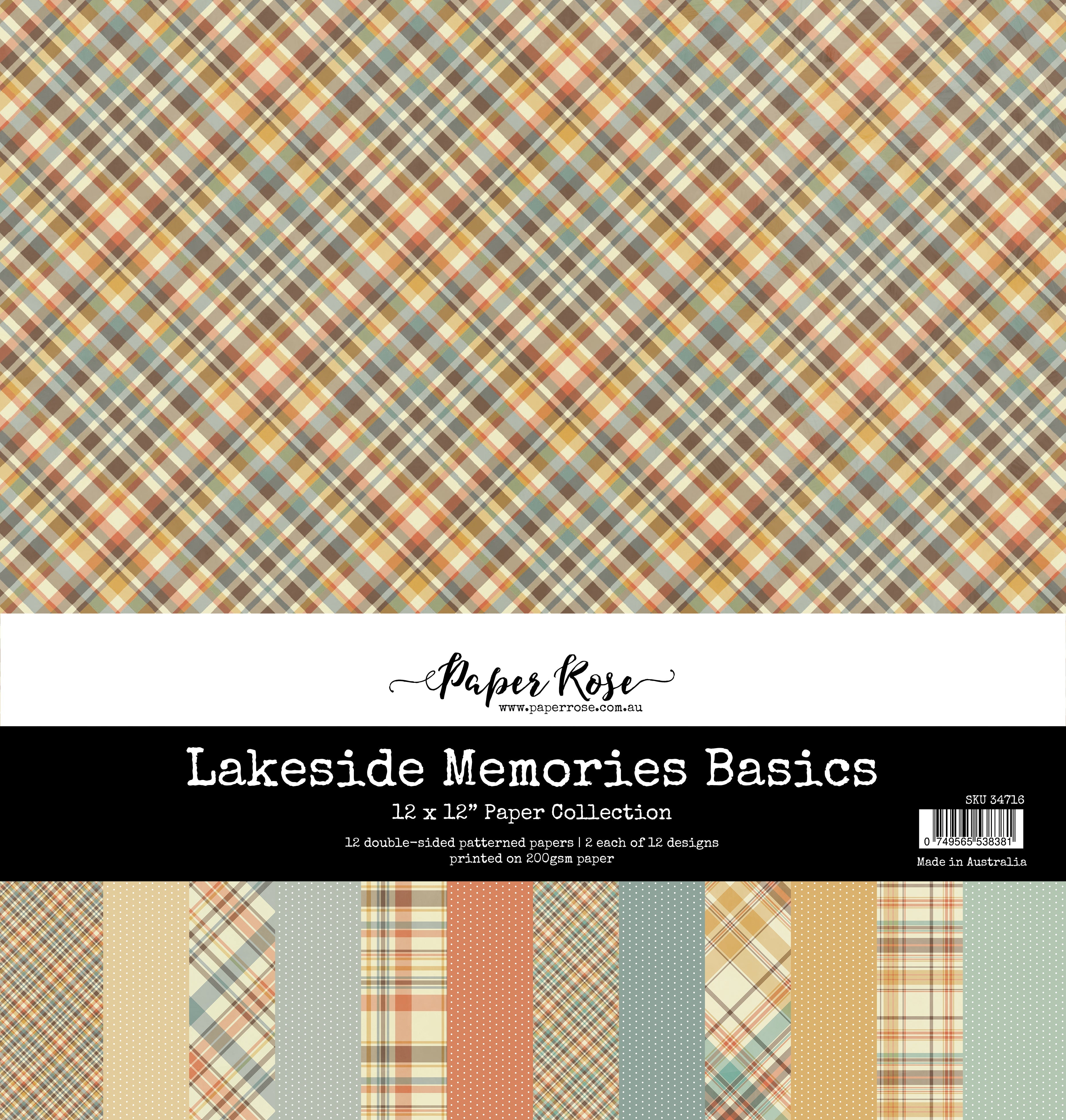 Lakeside Memories Basics 12x12 Paper Collection 34716