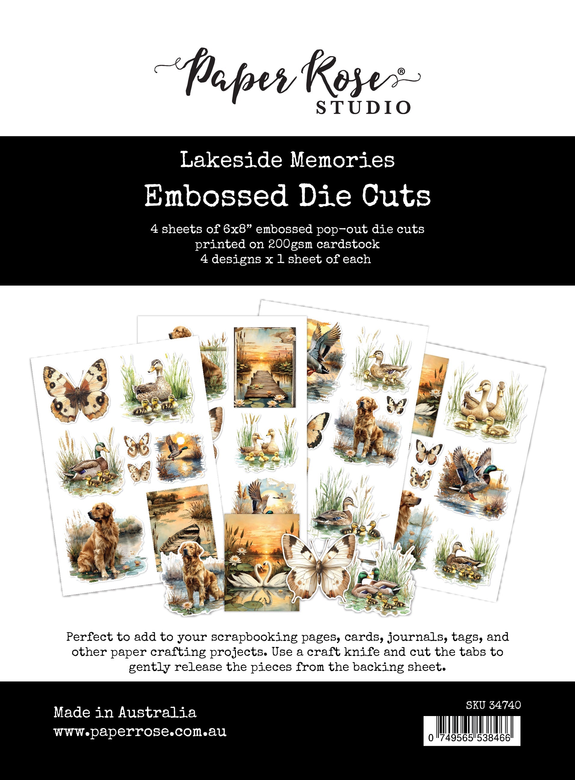 Lakeside Memories Embossed Die Cuts 34740
