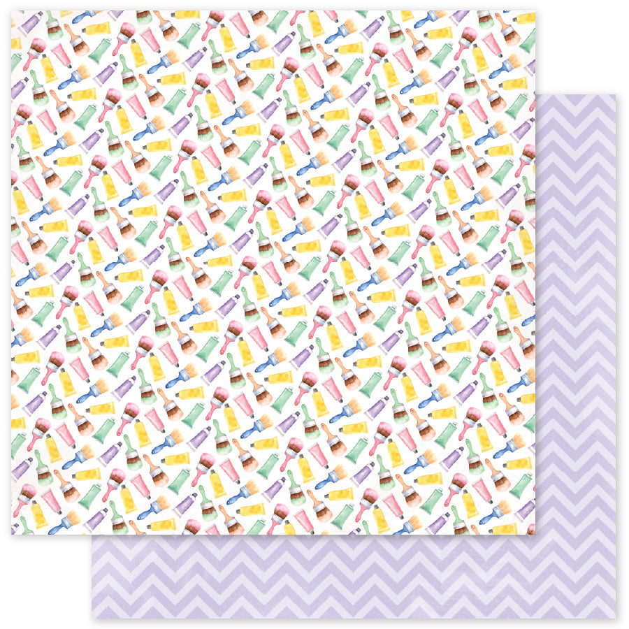 Little Artists Patterns C 12x12 Paper (12pc Bulk Pack) 35056